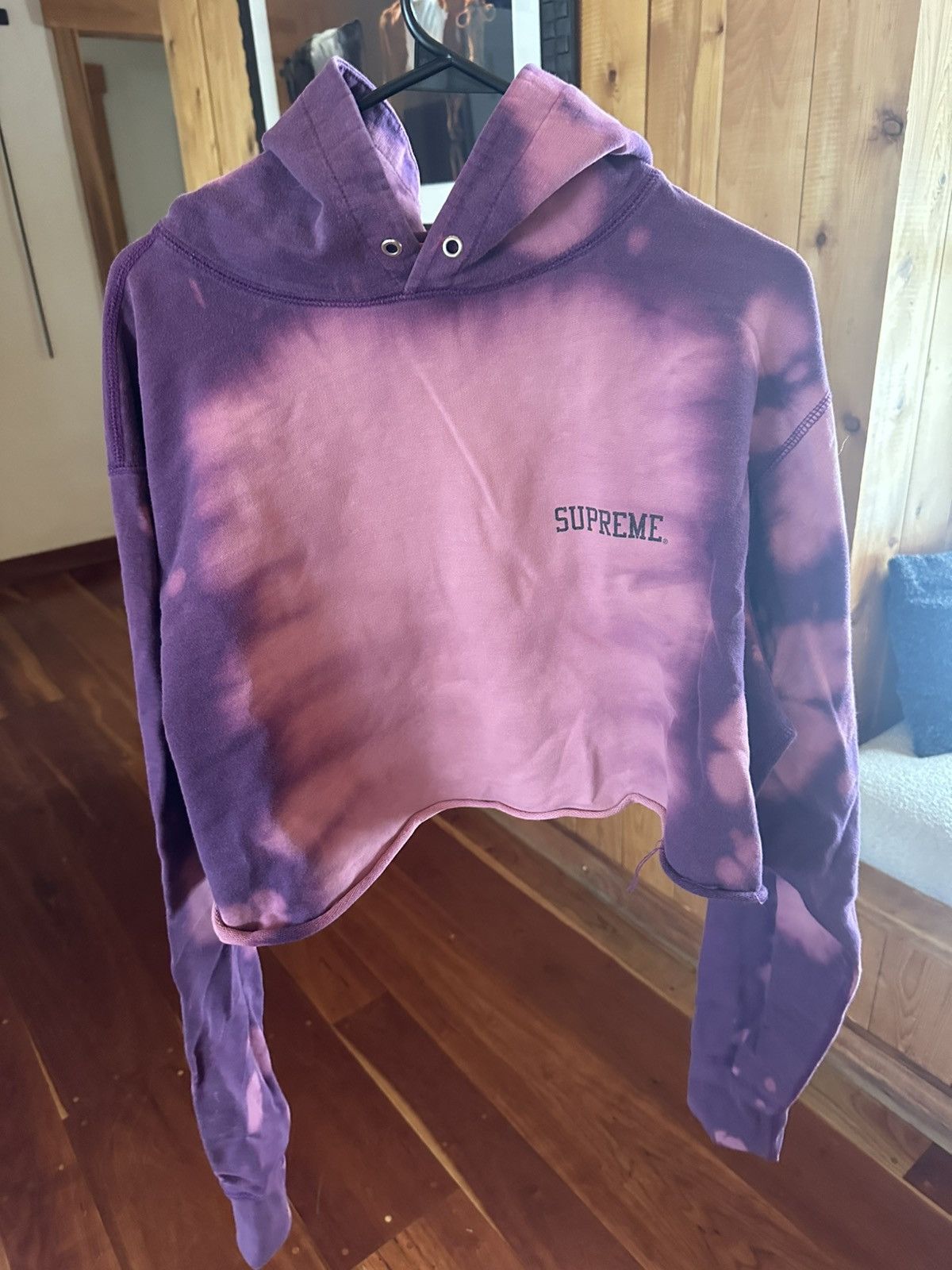 Supreme *CROPPED* SS14 Supreme Siouxsie Sioux Tie Dye hoodie | Grailed