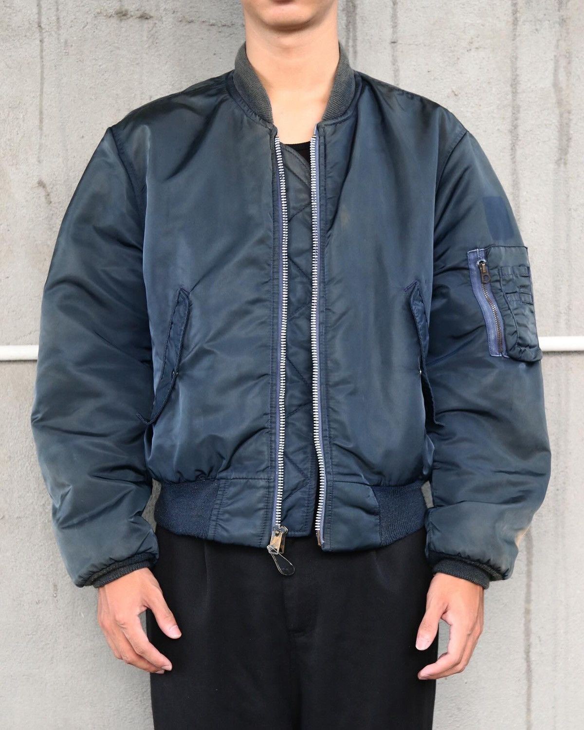 I. Spiewak And Sons 1970S SPIEWAK & SONS REVERSIBLE MA-1 PILOT BOMBER JACKET Size US L / EU 52-54 / 3 - 1 Thumbnail