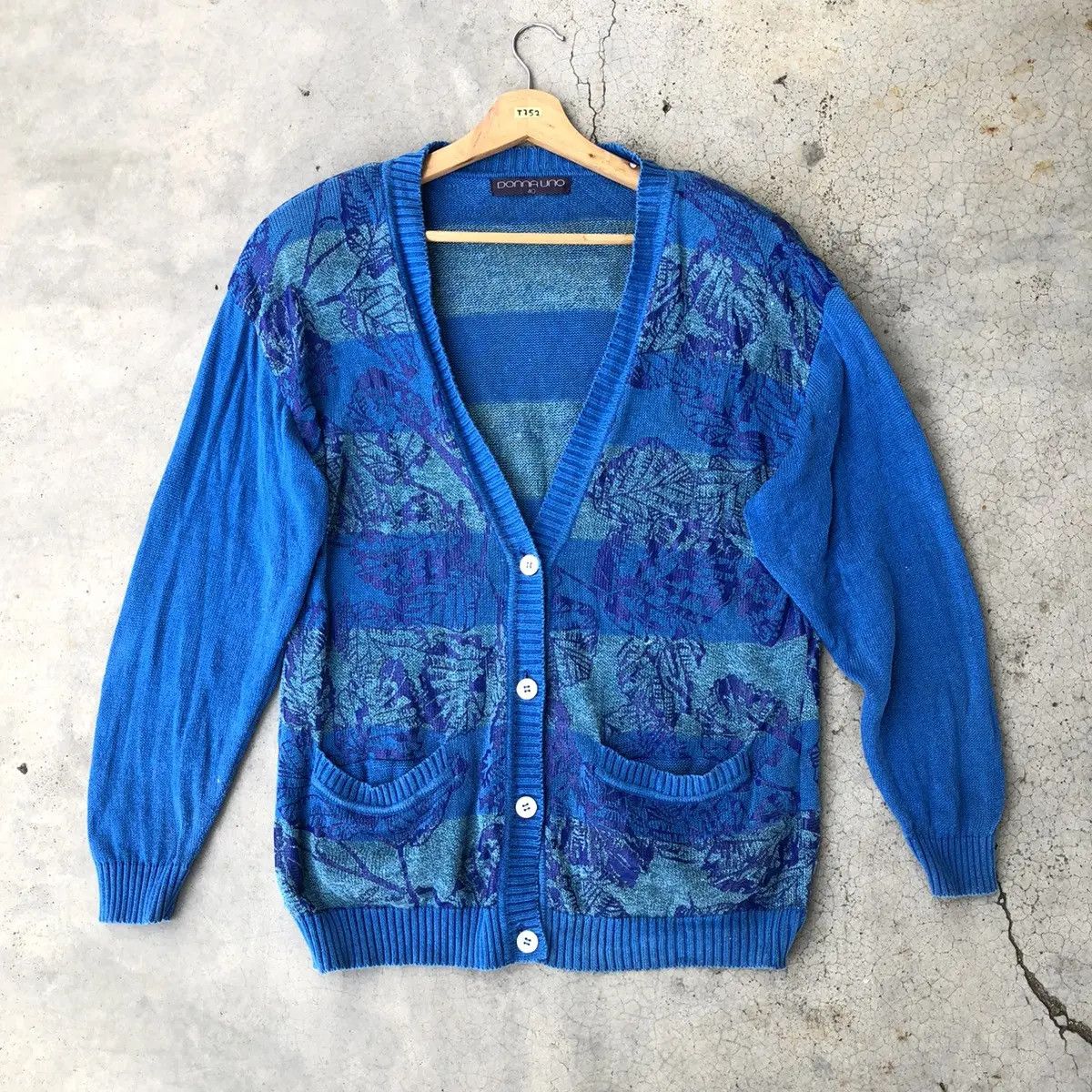 Japanese Brand 💥Cardigan Vintage Donnauno Strecth/Memeri Stripe Nice Desig Size M / US 6-8 / IT 42-44 - 1 Thumbnail