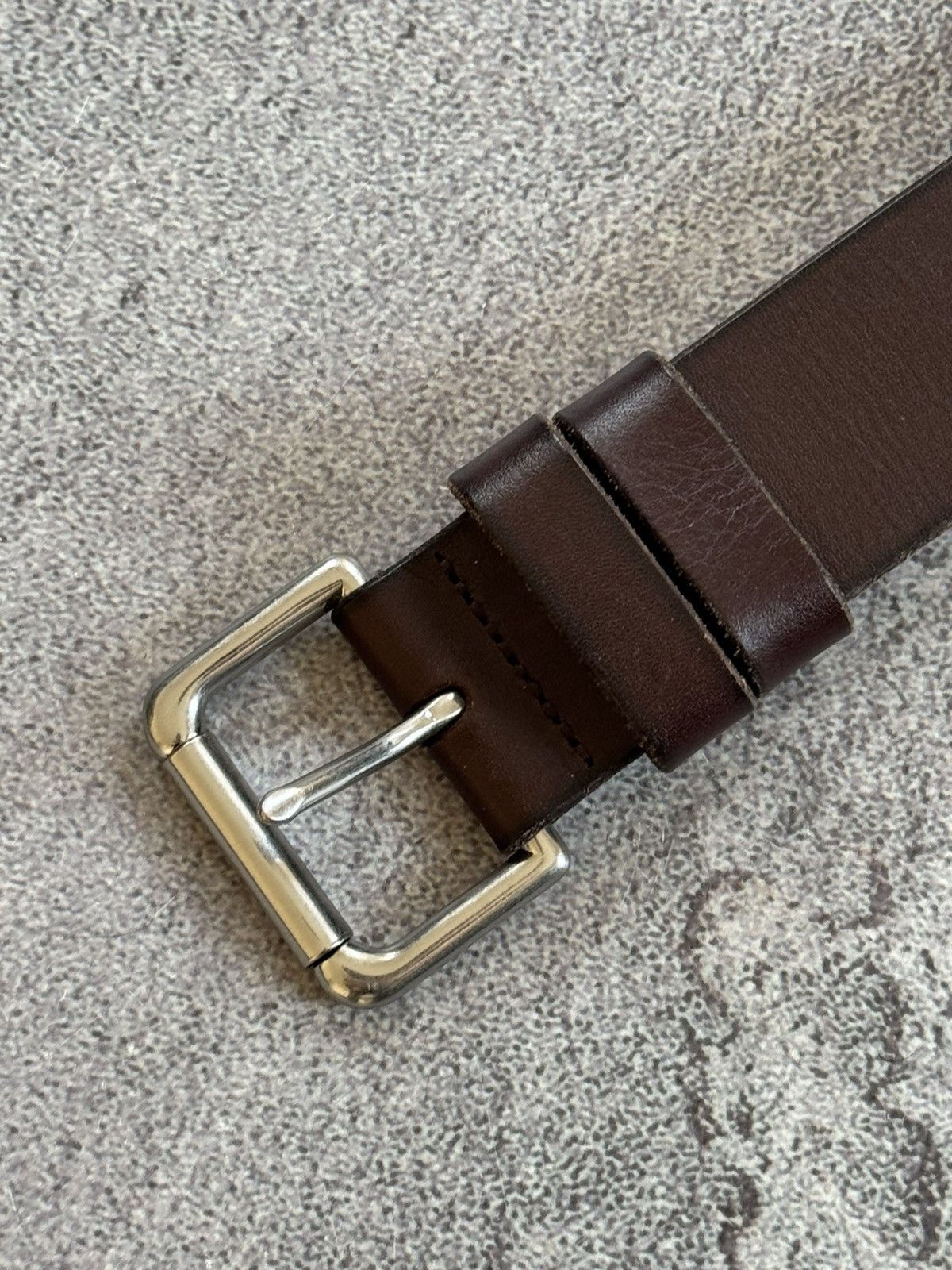 Polo Ralph Lauren × Vintage Polo Ralph Lauren brown leather belt biker cowboy casual Size ONE SIZE - 5 Thumbnail