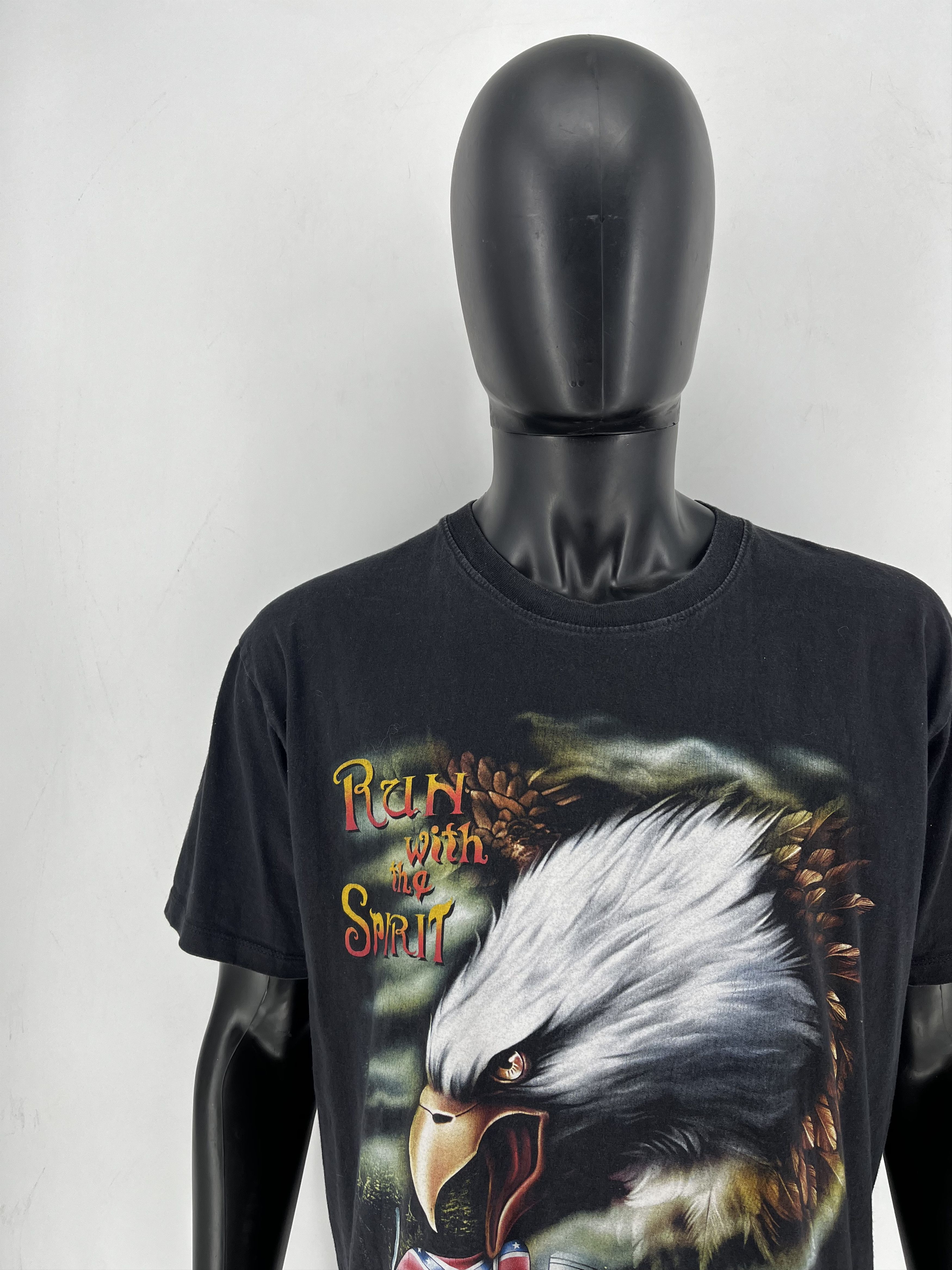 Band Tees Vintage America Eagle On the Sky Double Side Overprinted Tee Size US XL / EU 56 / 4 - 3 Thumbnail