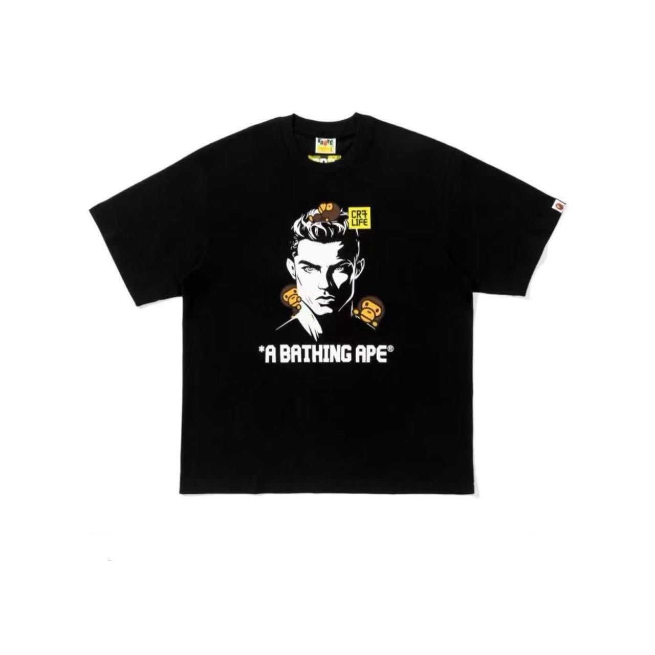 BAPE CR7 LIFE CRISTIANO RONALDO TEE BLACK