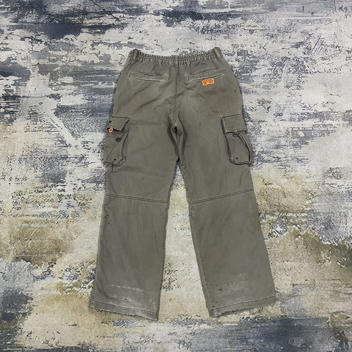 Japanese Brand × Vintage Faded Army Blue Cross Cargo Pants Size US 29 - 6 Thumbnail