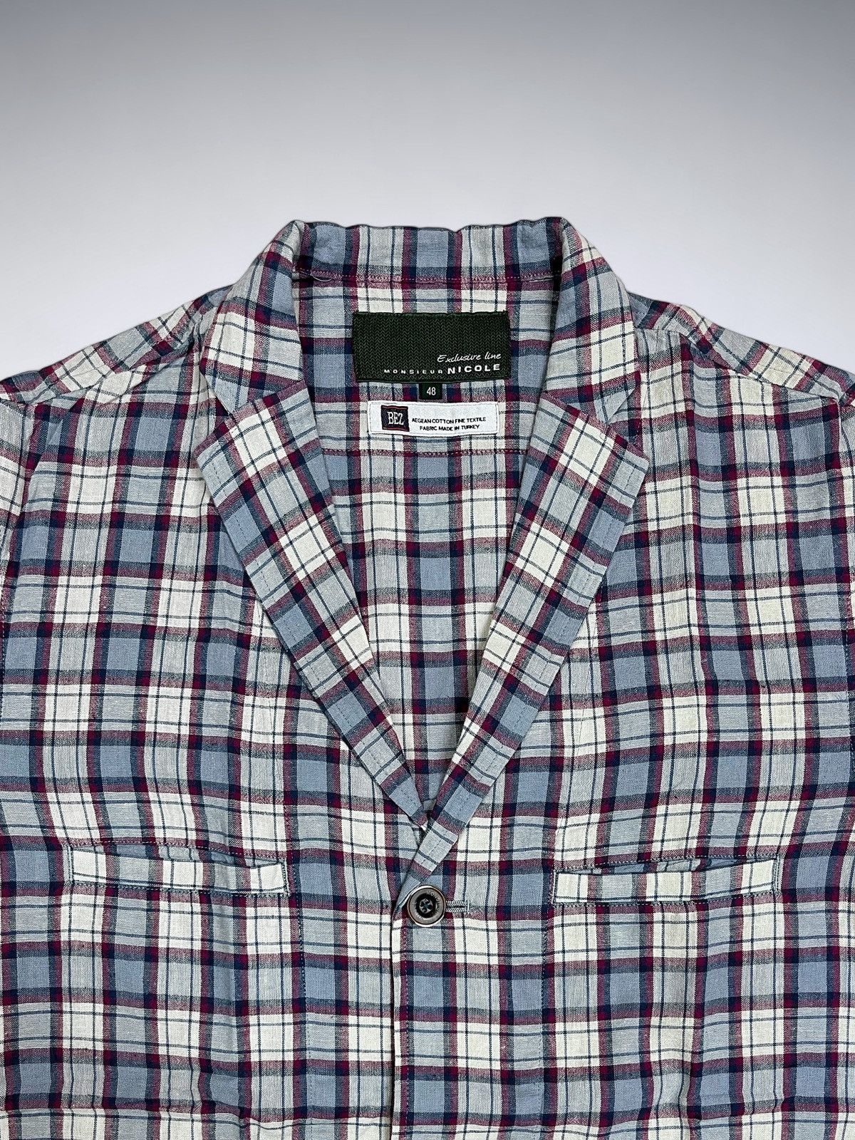 Hysteric Glamour × If Six Was Nine × Le Grande Bleu (L.G.B.) Monsieur Nicole Multipocket Semi Blazer Plaid Flannel Size M / US 6-8 / IT 42-44 - 2 Thumbnail