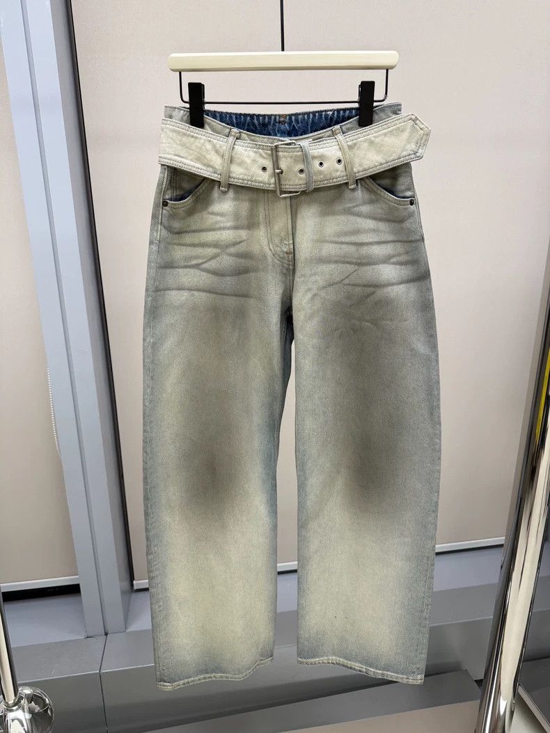 Acne Studios Belted Denim Jeans