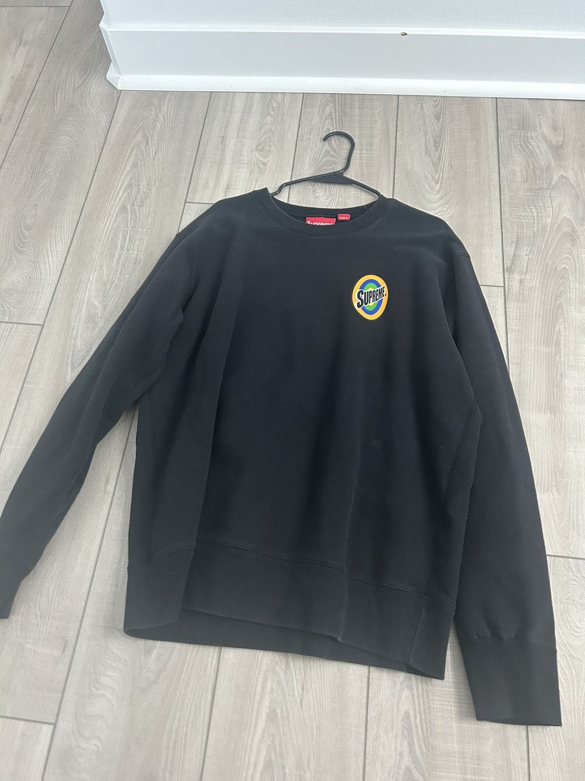 Supreme Supreme Spin Crewneck Black Size Large Size US L / EU 52-54 / 3 - 1 Thumbnail