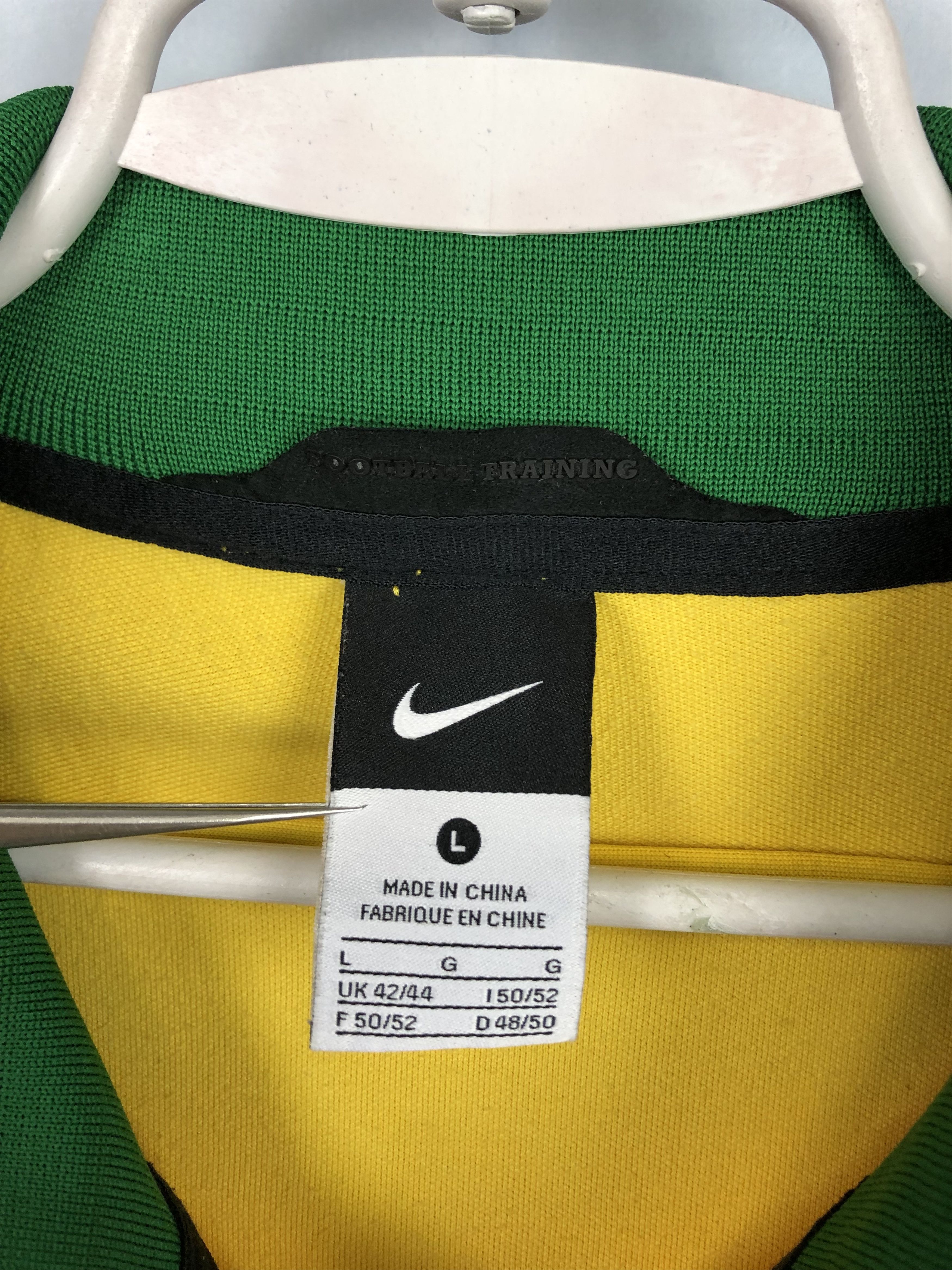 Nike Nike Brazil Football Jacket Yellow Soccer Track Top Zip Size US L / EU 52-54 / 3 - 5 Thumbnail