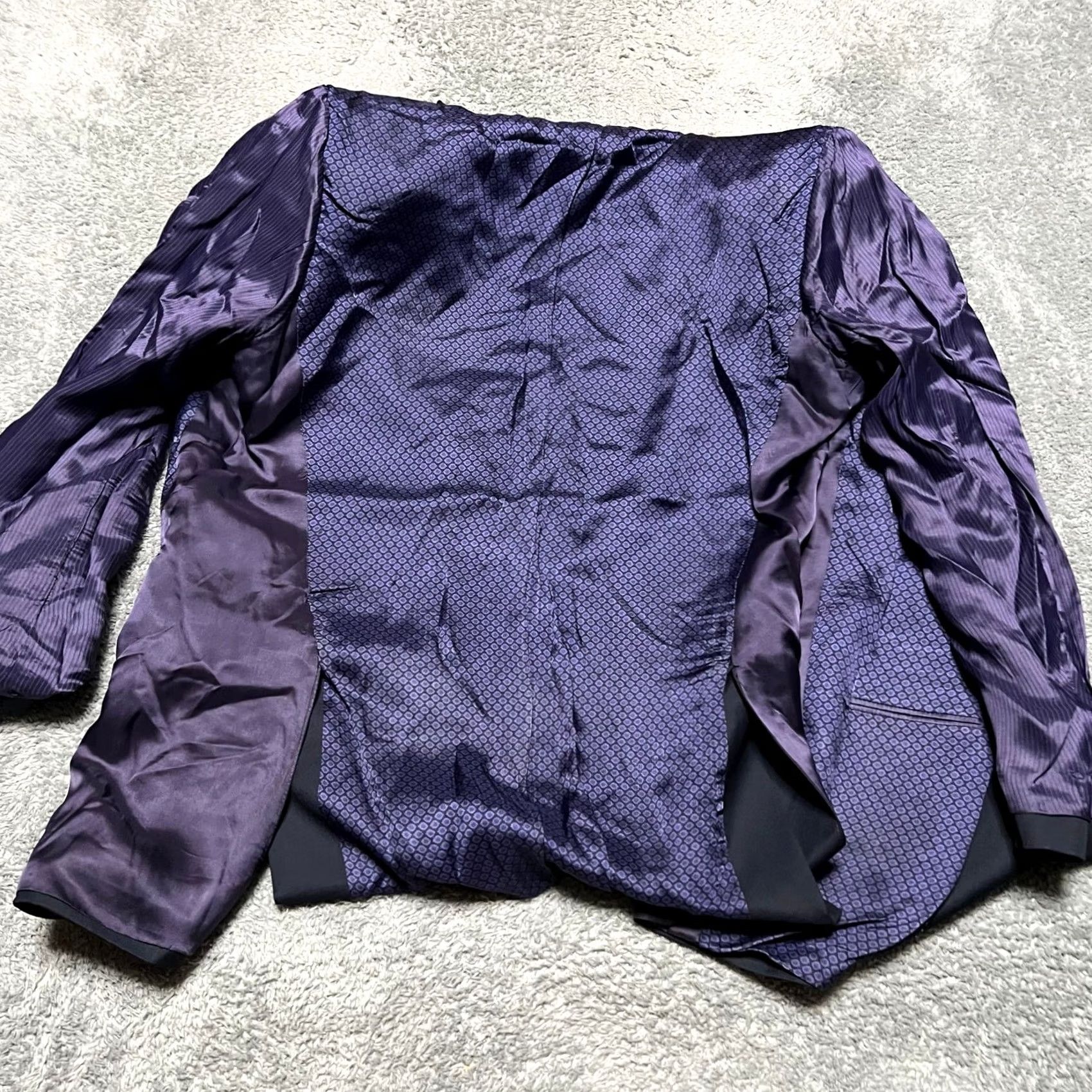 Ted Baker TED BAKER Endurance Blazer Mens 42 Navy Wool Sport Coat Jacket Pick Stitching Size 42R - 5 Thumbnail