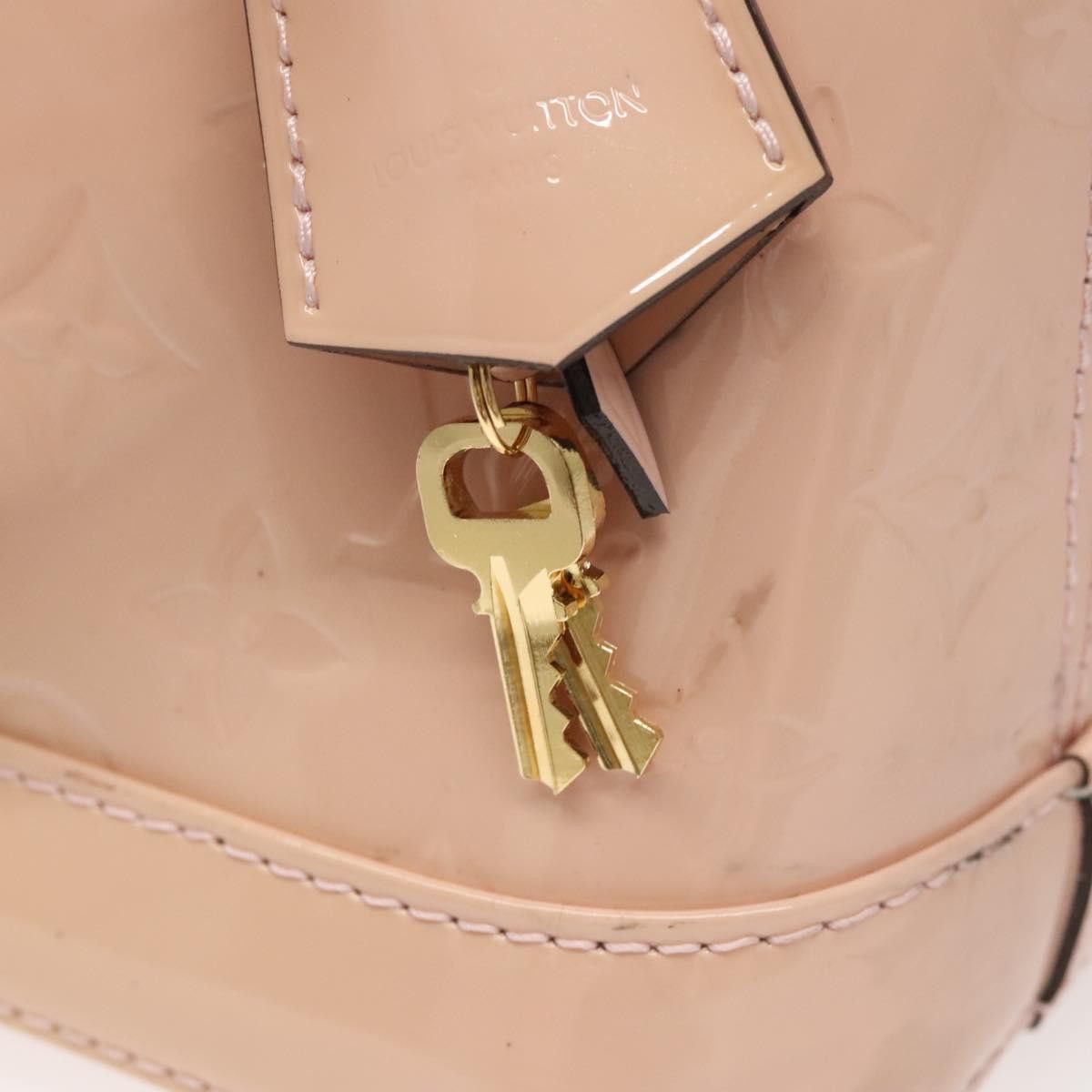 Louis Vuitton LOUIS VUITTON Vernis Alma BB Hand Bag Pink Rose Valerine Size ONE SIZE - 15 Thumbnail