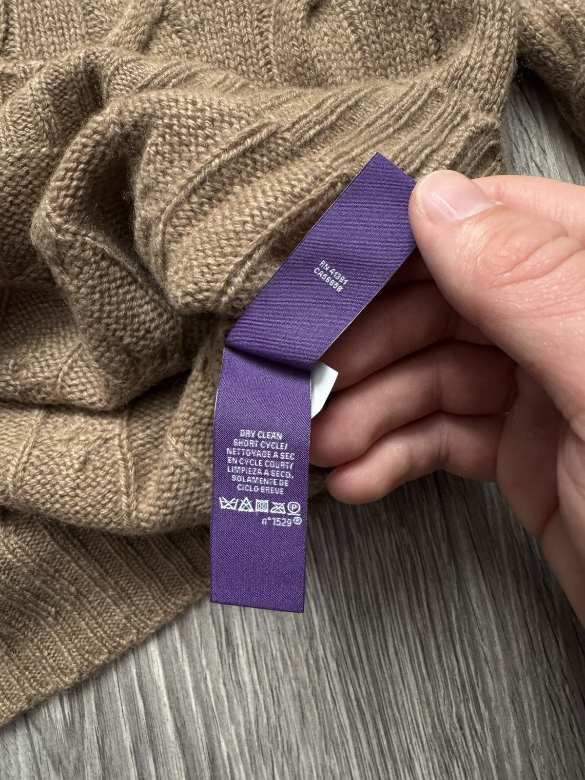 Ralph Lauren Purple Label Ralph Lauren Cable-knit Beige Cashmere Sweater M Size M / US 6-8 / IT 42-44 - 9 Thumbnail