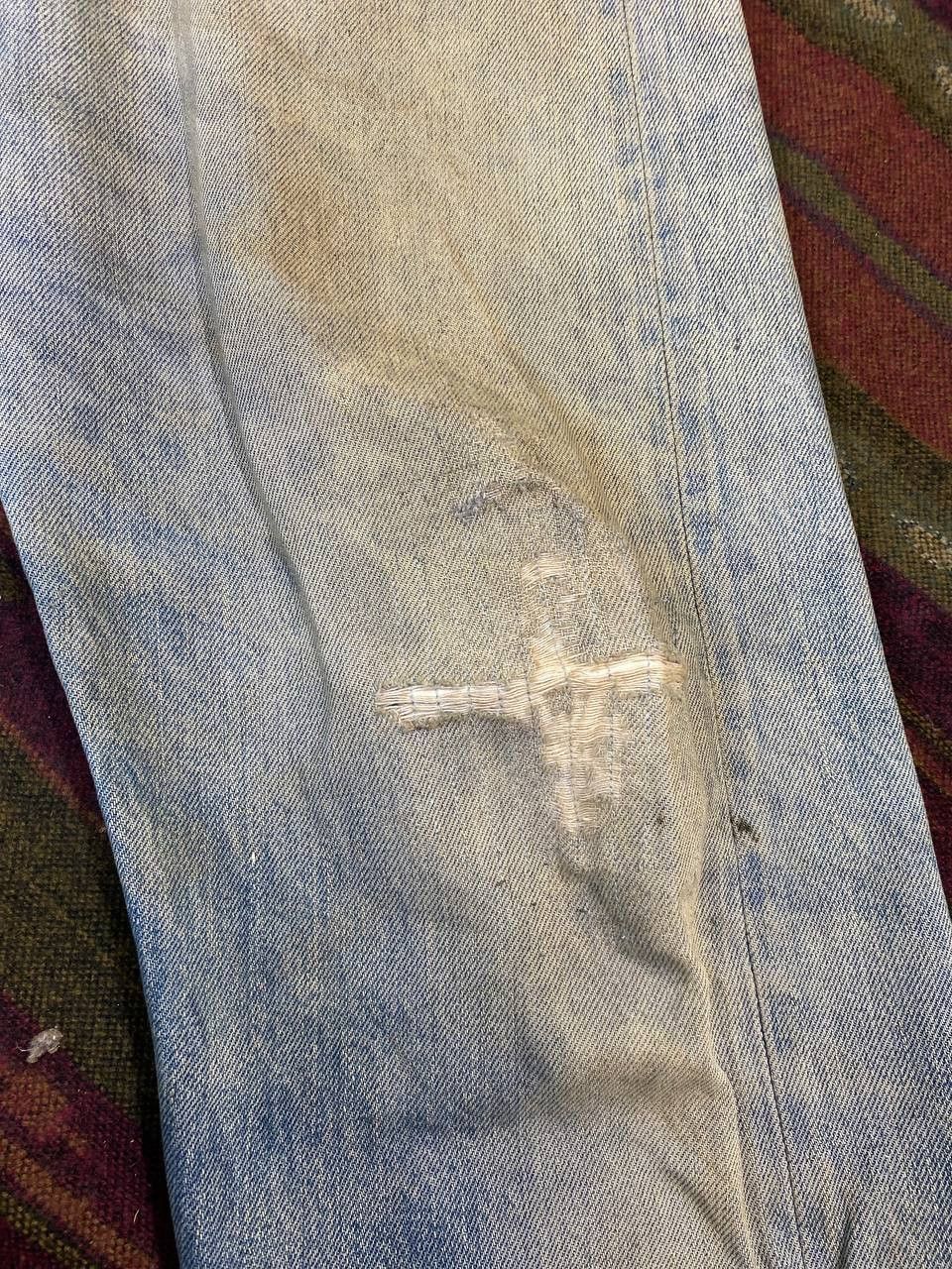 Levi's vintage levis small e selvedge distressed denim Size US 35 - 12 Thumbnail