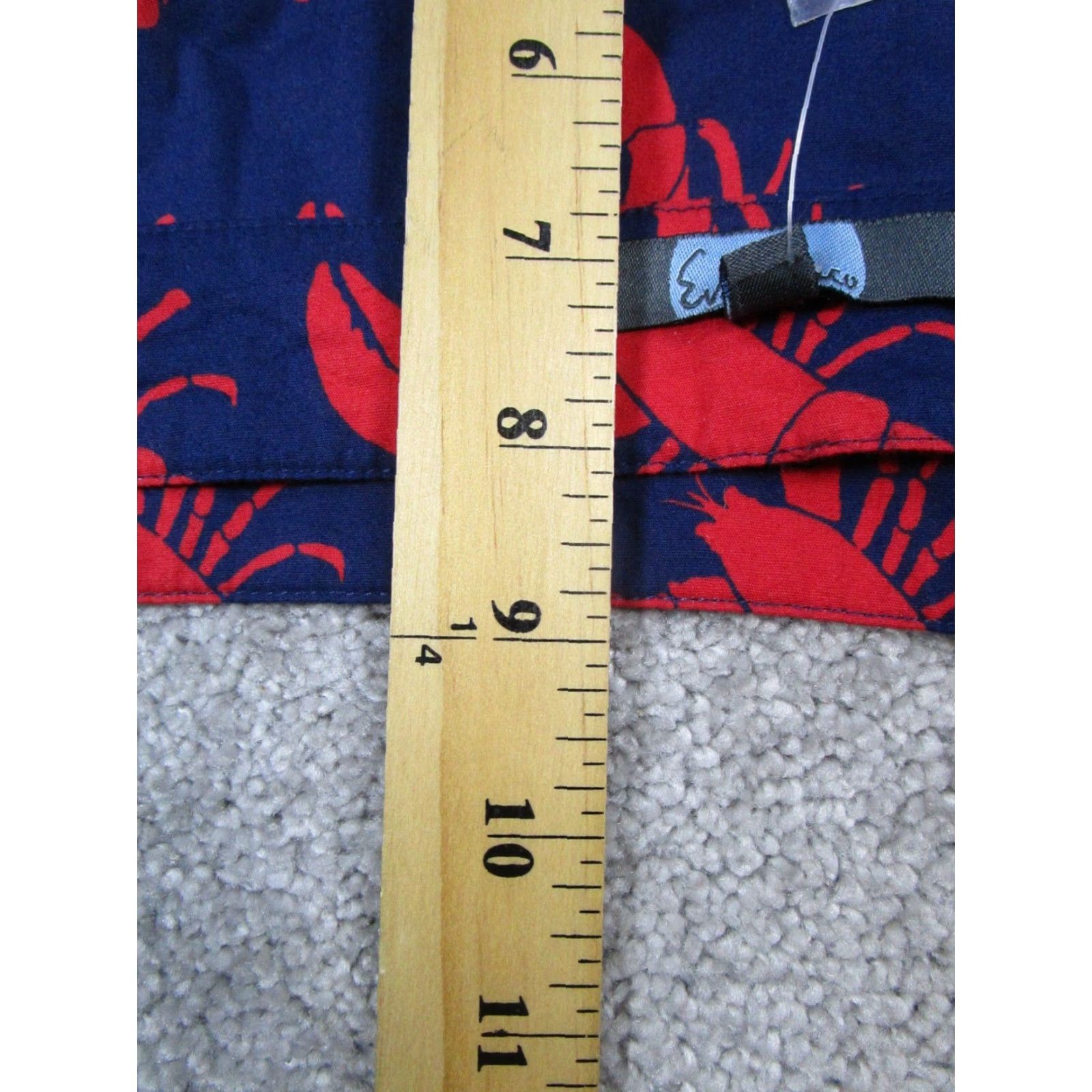 Vintage Eva Franco Crop Top Womens 0 Petite Blue Red Lobster New Size XS / US 0-2 / IT 36-38 - 8 Thumbnail