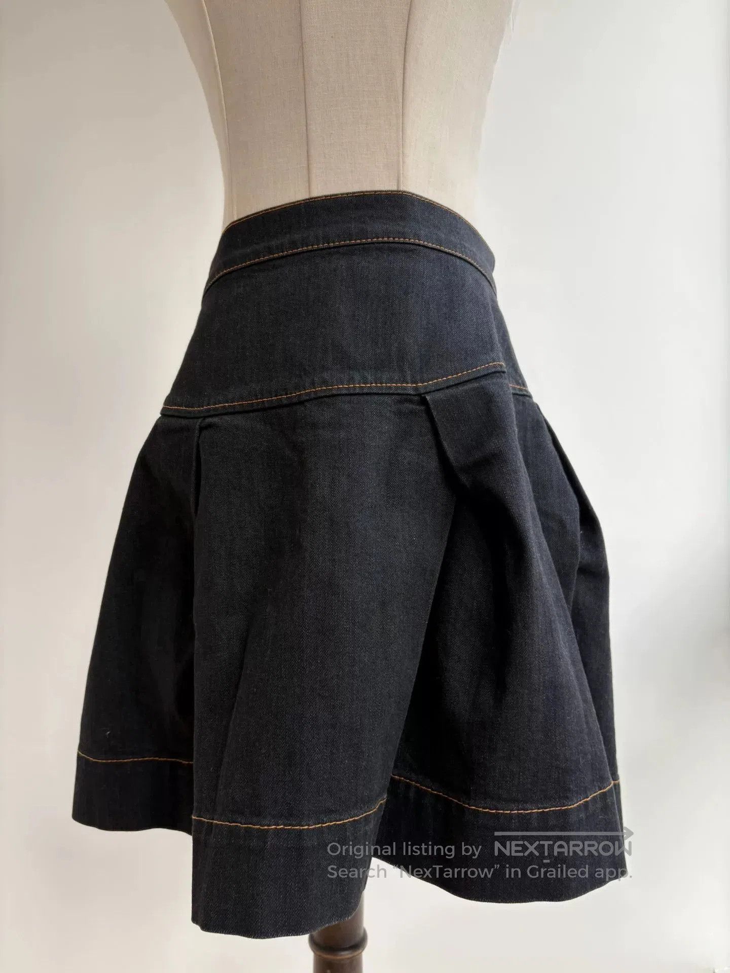 Vivienne Westwood vivienne westwood black denim half skirt. Size 22" - 2 Thumbnail
