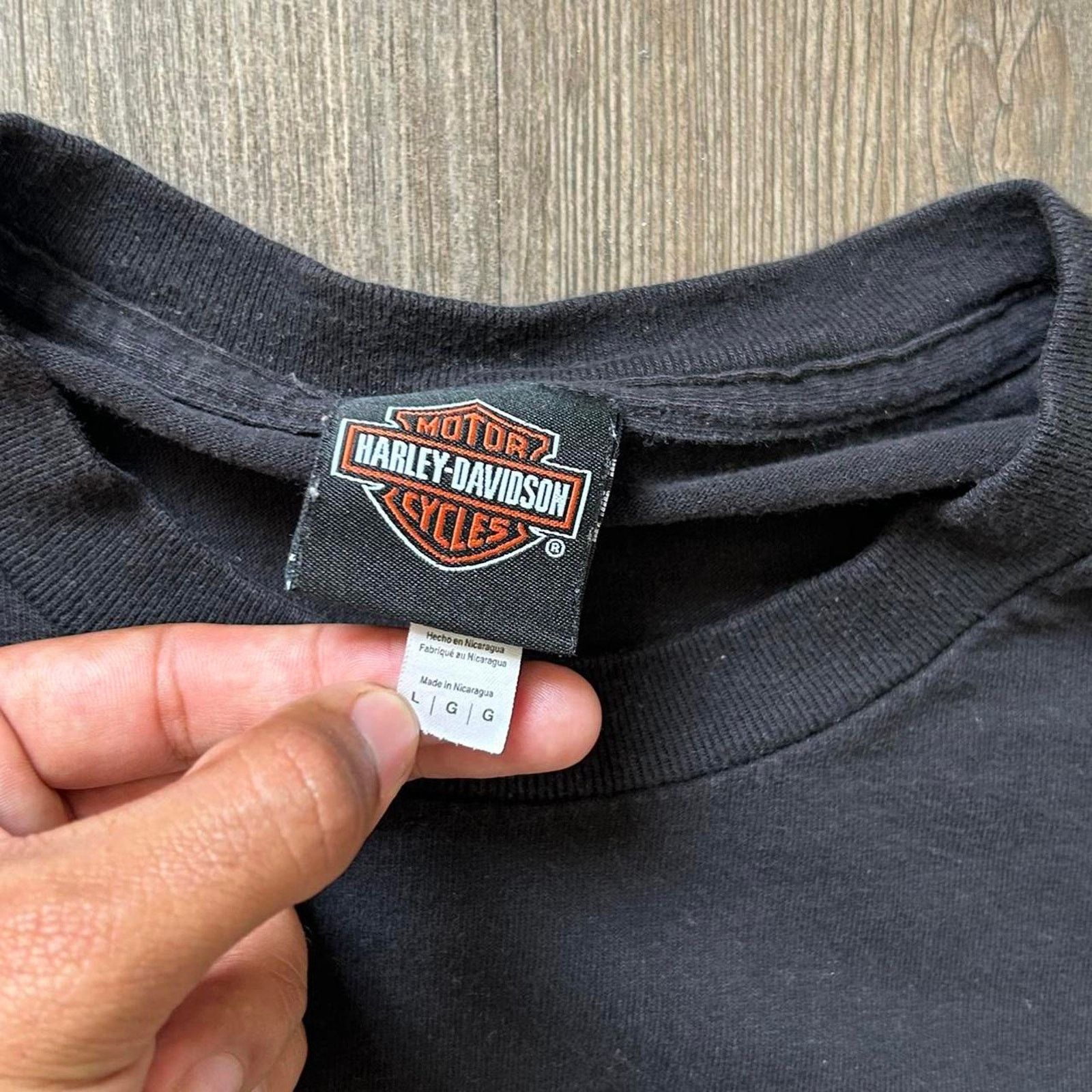 Harley Davidson Y2K Harley Davidson Dayonta Beach Sunset Black Tee. Sz L Size US L / EU 52-54 / 3 - 4 Thumbnail