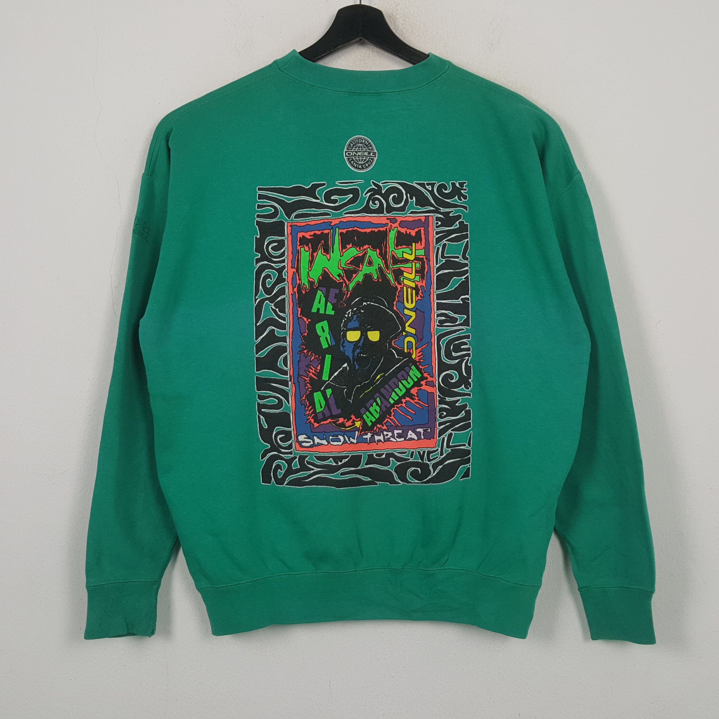 O'Neill Oneill Surfing Style Vintage Sweatshirt RR1 Size US L / EU 52-54 / 3 - 1 Thumbnail