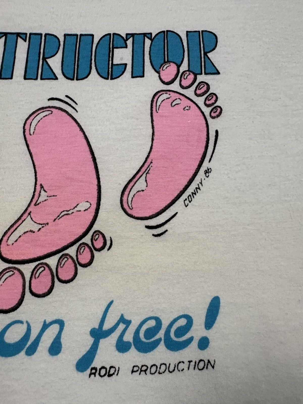 Vintage Vintage 1986 Sex Instructor T Shirt Funny Conny Rodi 80s Y2K Size L / US 10 / IT 46 - 5 Thumbnail