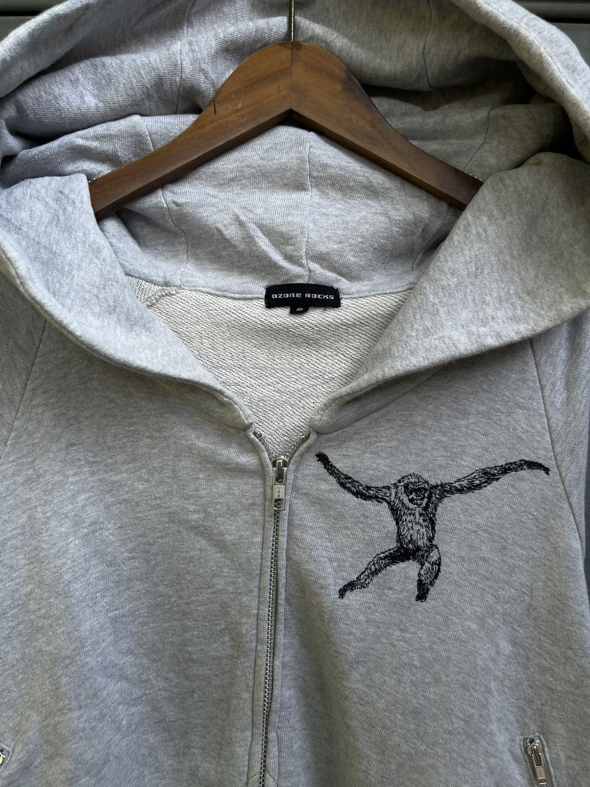 Hysteric Glamour 90s Hysteric Glamour Ozone Rocks Monkey Embroidery Hoodie Size US M / EU 48-50 / 2 - 3 Thumbnail