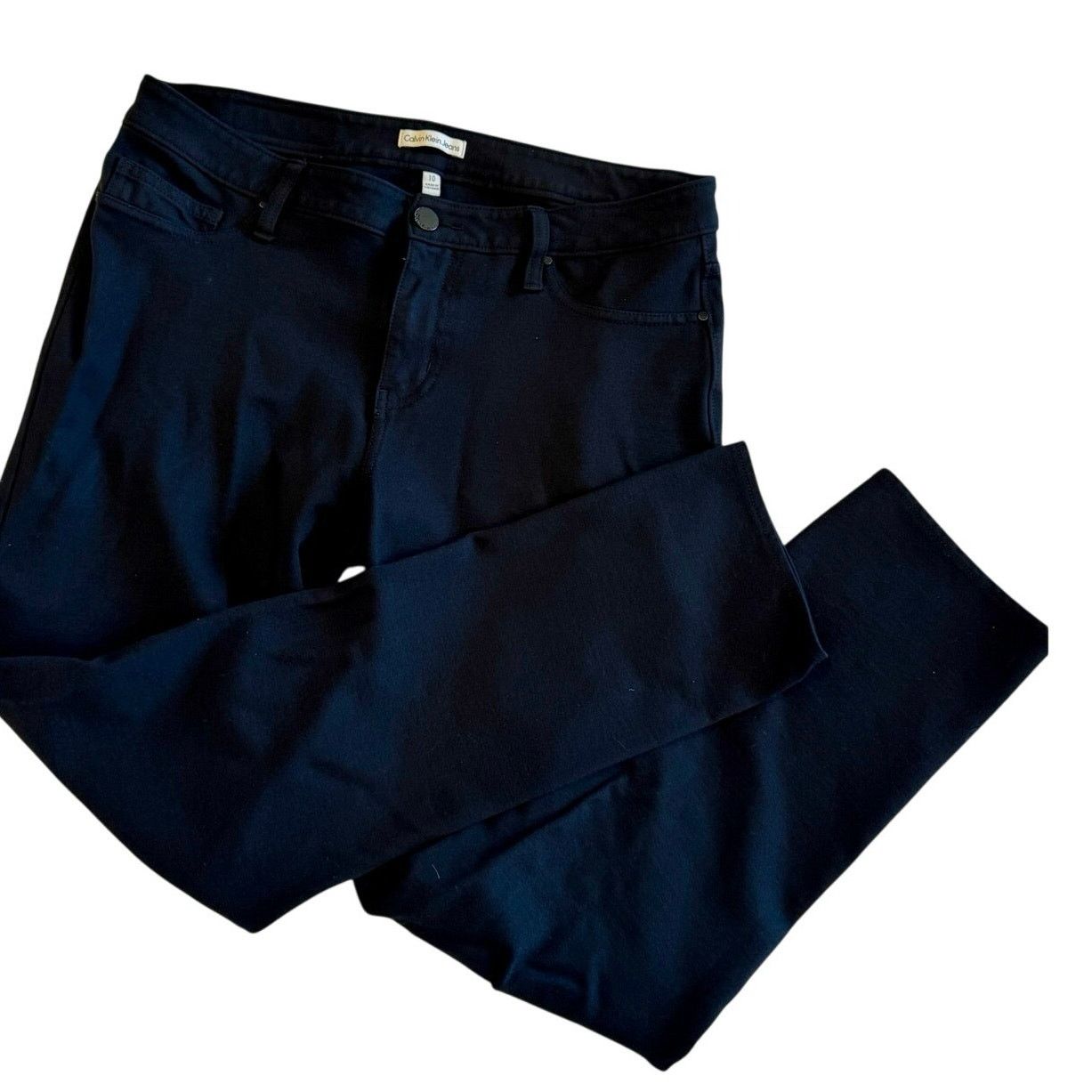 Calvin Klein Calvin Klein Black Super Stretch Pants – Size 10 Size 32" / US 10 / IT 46 - 1 Thumbnail