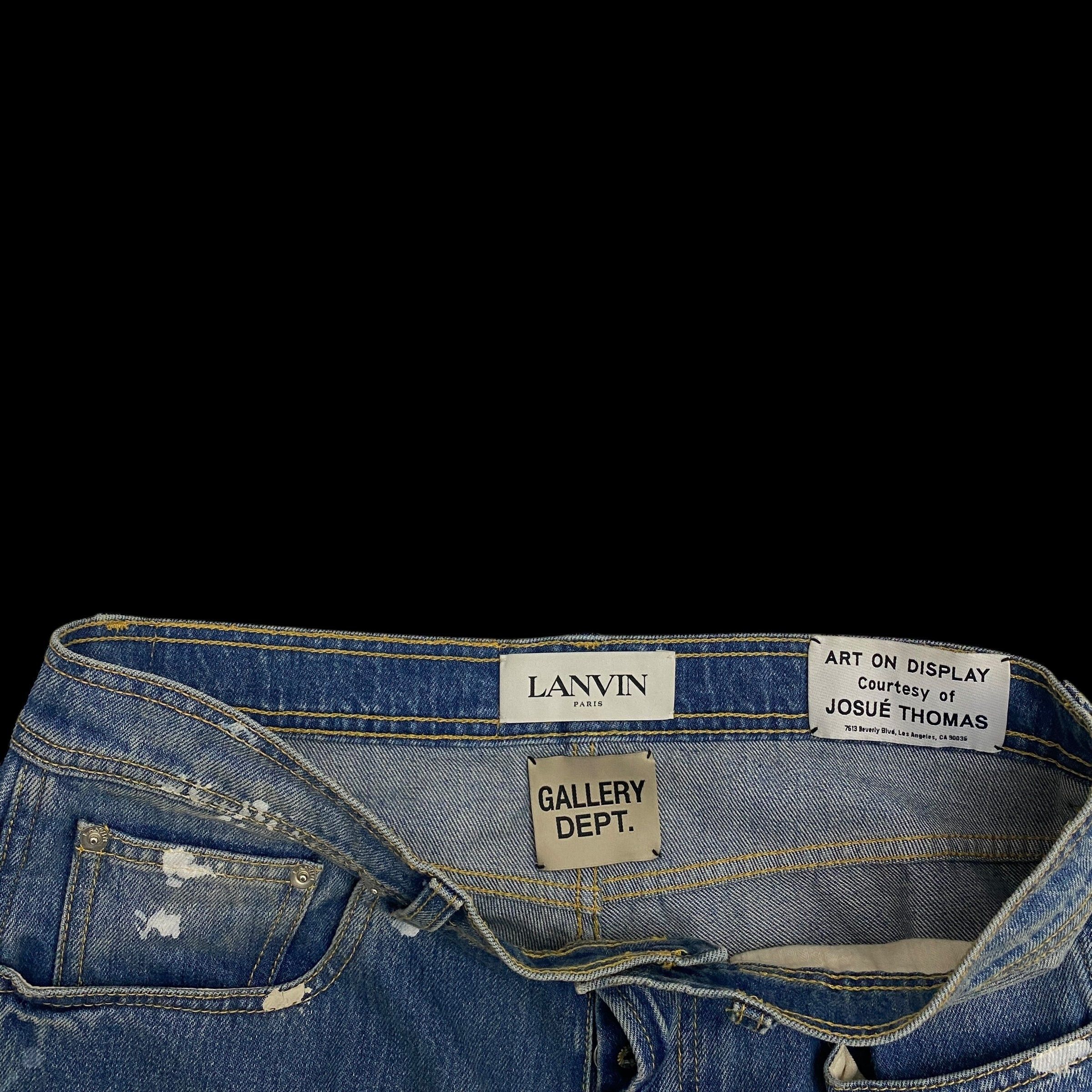 Gallery Dept. × Lanvin Lanvin x Gallery Dept. SS21 Flared Paint Splatter Jeans Size US 34 / EU 50 - 4 Thumbnail