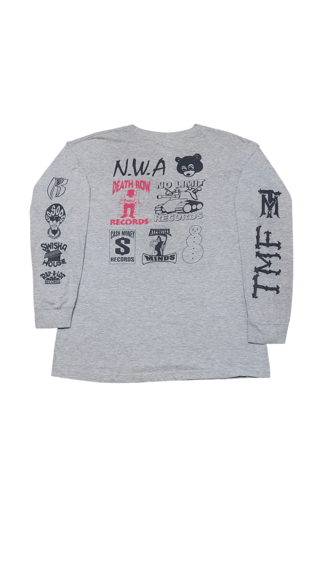 Death Row Records × Rap Tees Rare 🔥 Collaboration rappers tee long sleeve Size US L / EU 52-54 / 3 - 2 Thumbnail