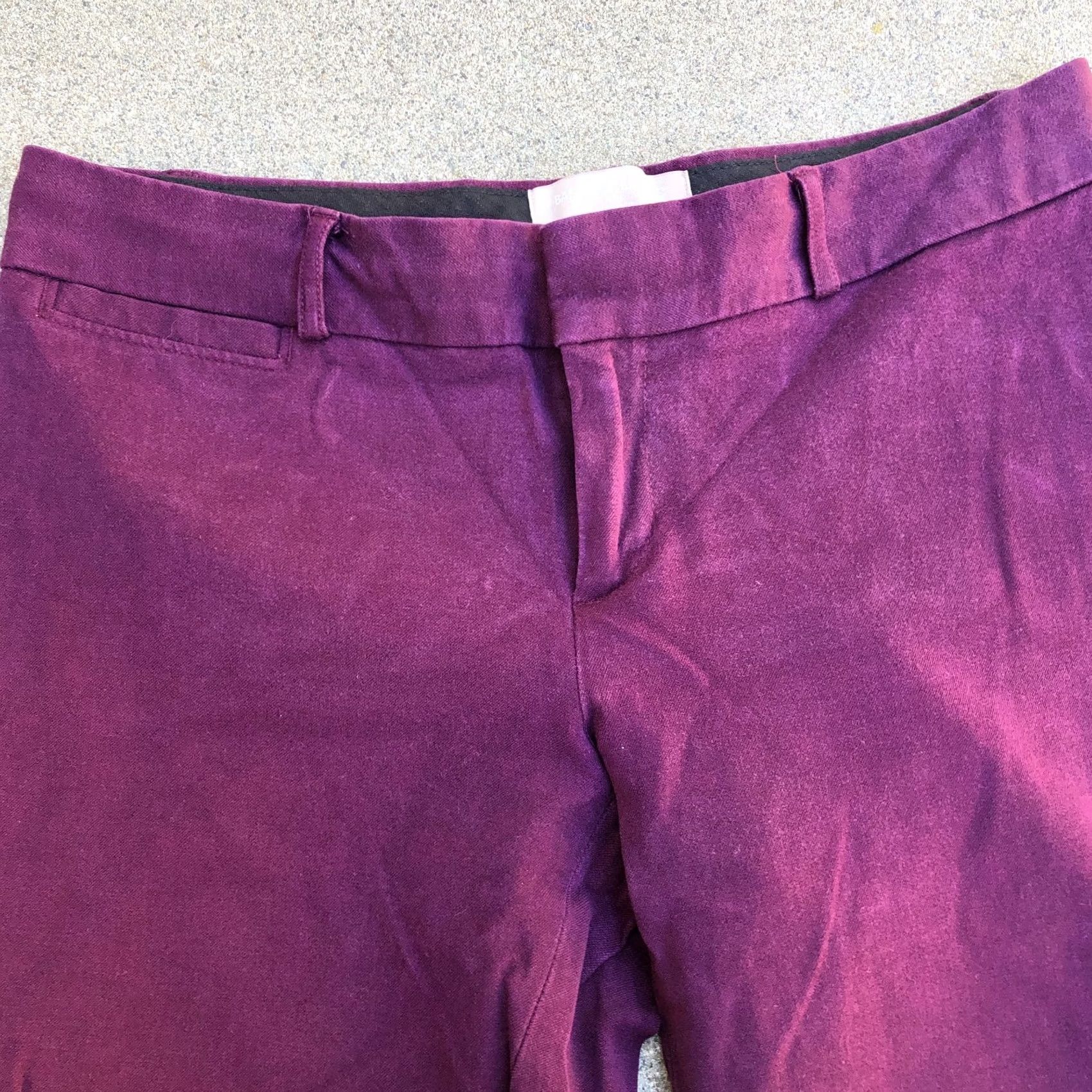 Banana Republic Banana Republic Sloan Fit Pants Women's 4 Purple Slacks Business Chino Pockets Inseam 25" XS? Size 27" / US 4 / IT 40 - 2 Thumbnail