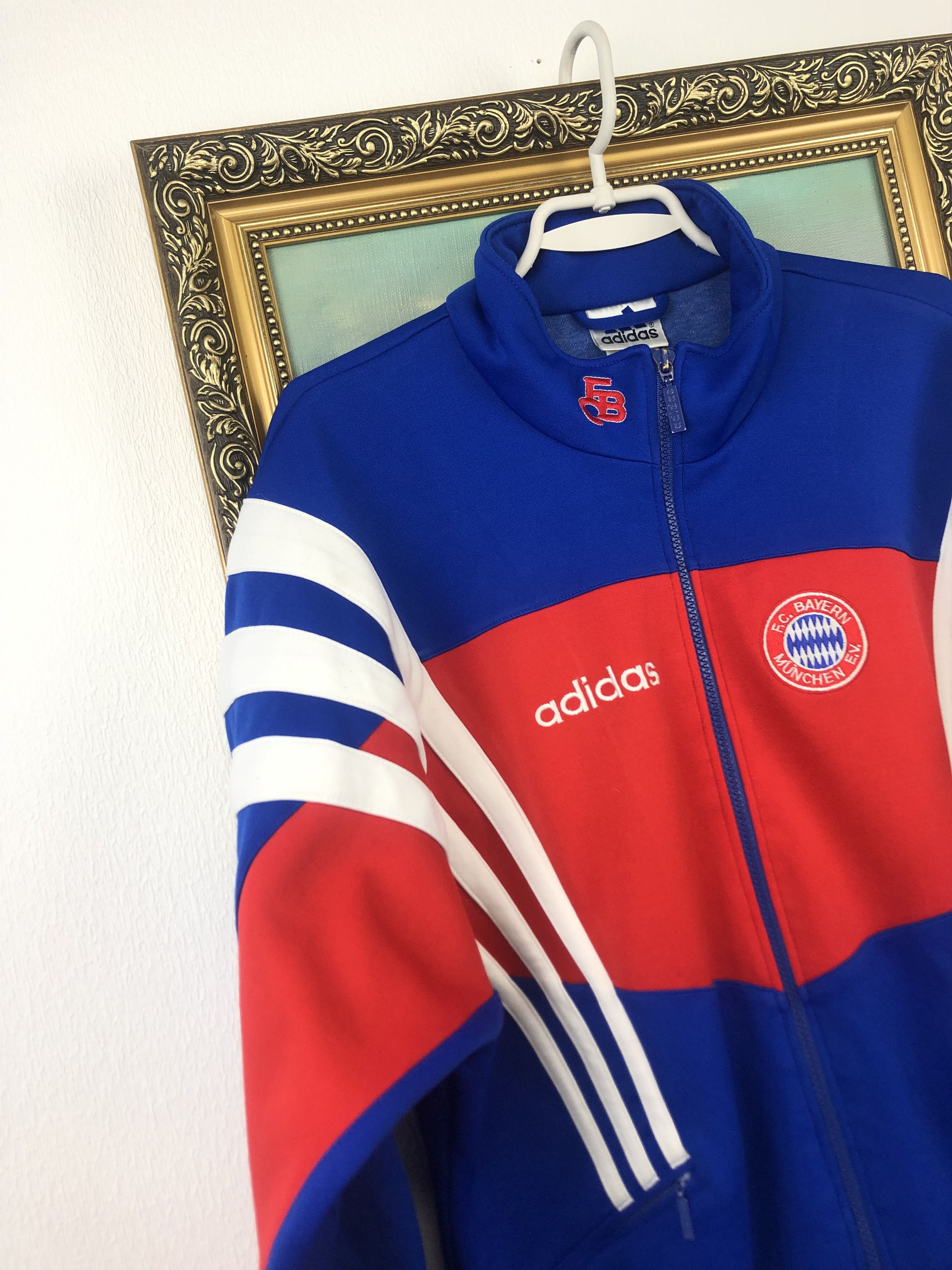 Adidas Vintage 90's Bayern Munich Football Jacket Soccer Track Top Size US M / EU 48-50 / 2 - 3 Thumbnail