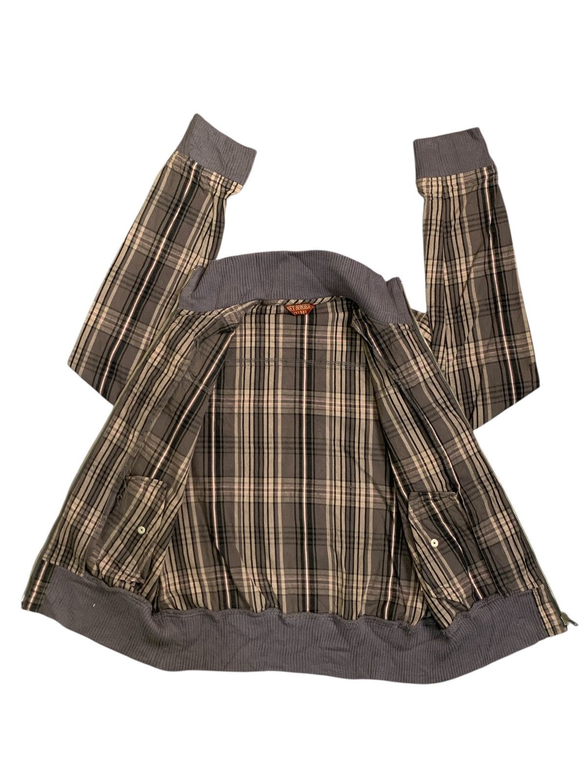 Japanese Brand Rare Design Sky Bomber 391B08 Zipper Jackets Size L / US 10 / IT 46 - 3 Thumbnail