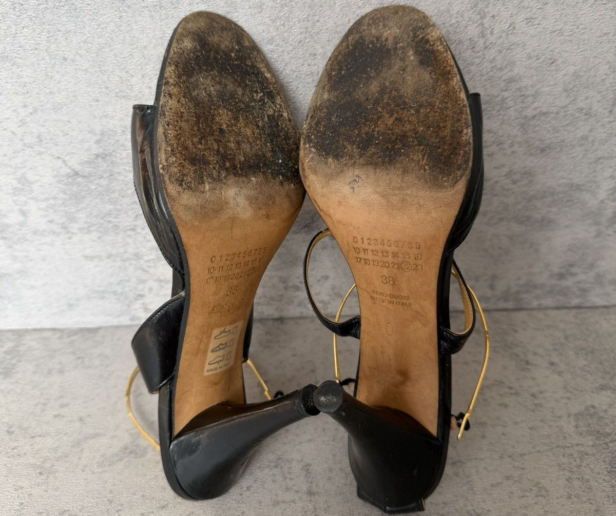 Maison Margiela MAISON MARGIELA - AW05 LINE 22 GOLD BANGLE STRAP HIGH-HEELS Size US 8 / IT 38 - 7 Thumbnail