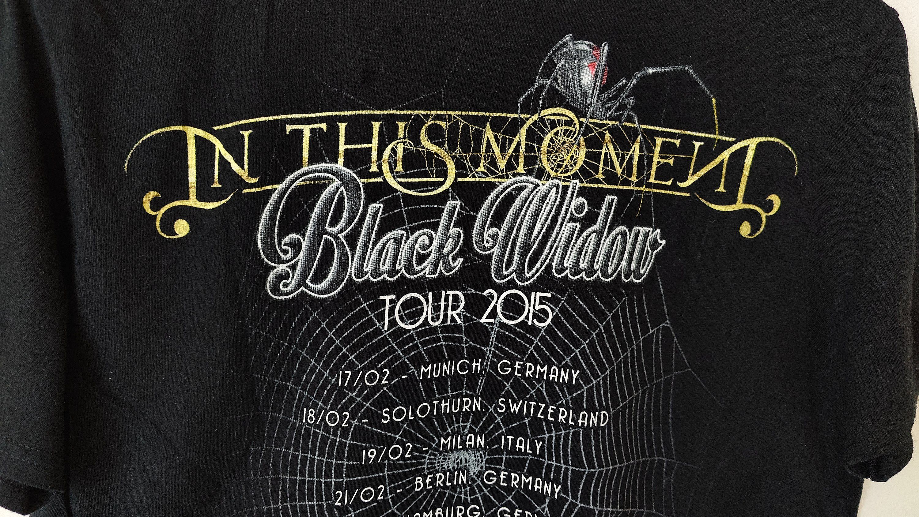 Band Tees In This Moment Black Widow Tour 2015 Merch Tshirt Size US S / EU 44-46 / 1 - 6 Thumbnail