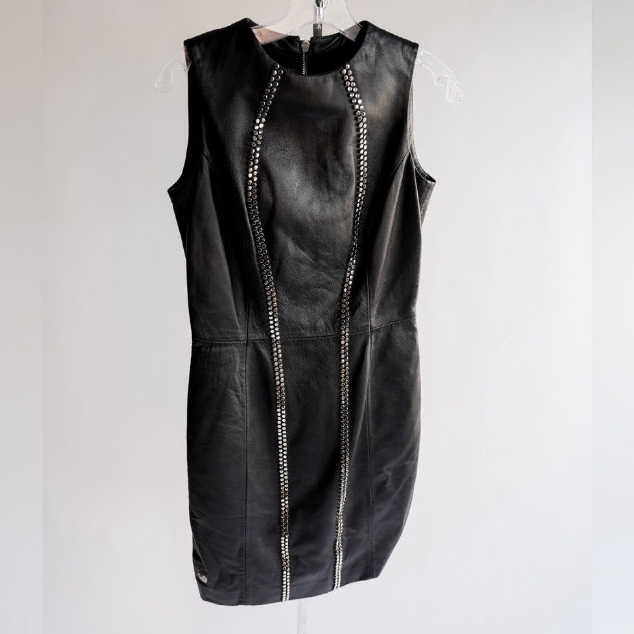 Philipp Plein Phillip Plein Couture Full Grain Leather Studded Mini Dress Size M / US 6-8 / IT 42-44 - 13 Thumbnail
