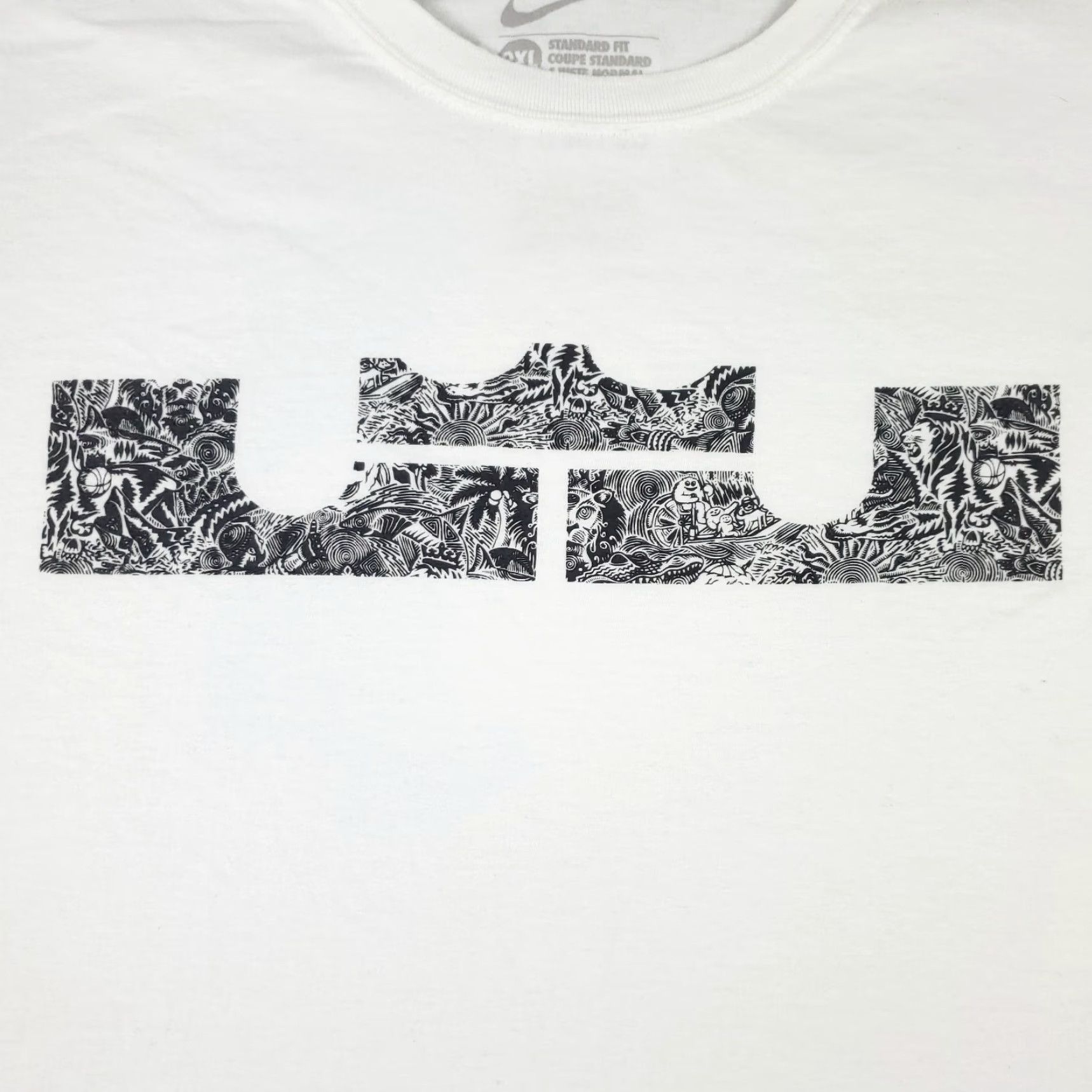 Nike Nike T Shirt Mens 2XL White Swoosh Casual Short Sleeve Adult Mens Nike T Shirt 2XL White Swoosh Casual Short Sleeve Adult Size US XXL / EU 58 / 5 - 2 Thumbnail