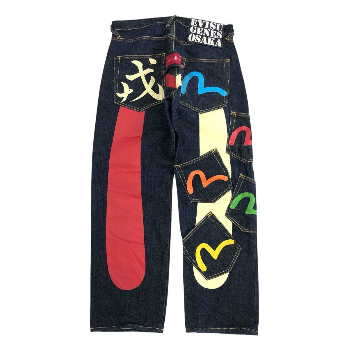 Evisu Rare🔥 Y2K Evisu Daicock Multi Pocket Selvedge Denim Jeans Size US 30 / EU 46 - 1 Thumbnail