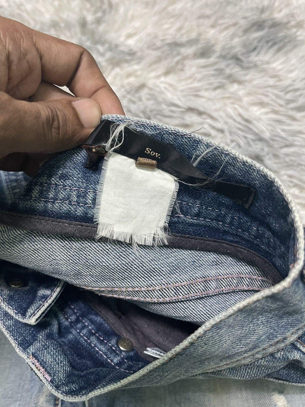 Japanese Brand 2000s HYSTERIC GLAMOUR INSPIRED BRAND SOY DISTRESSED DESIGN Size US 29 - 10 Thumbnail