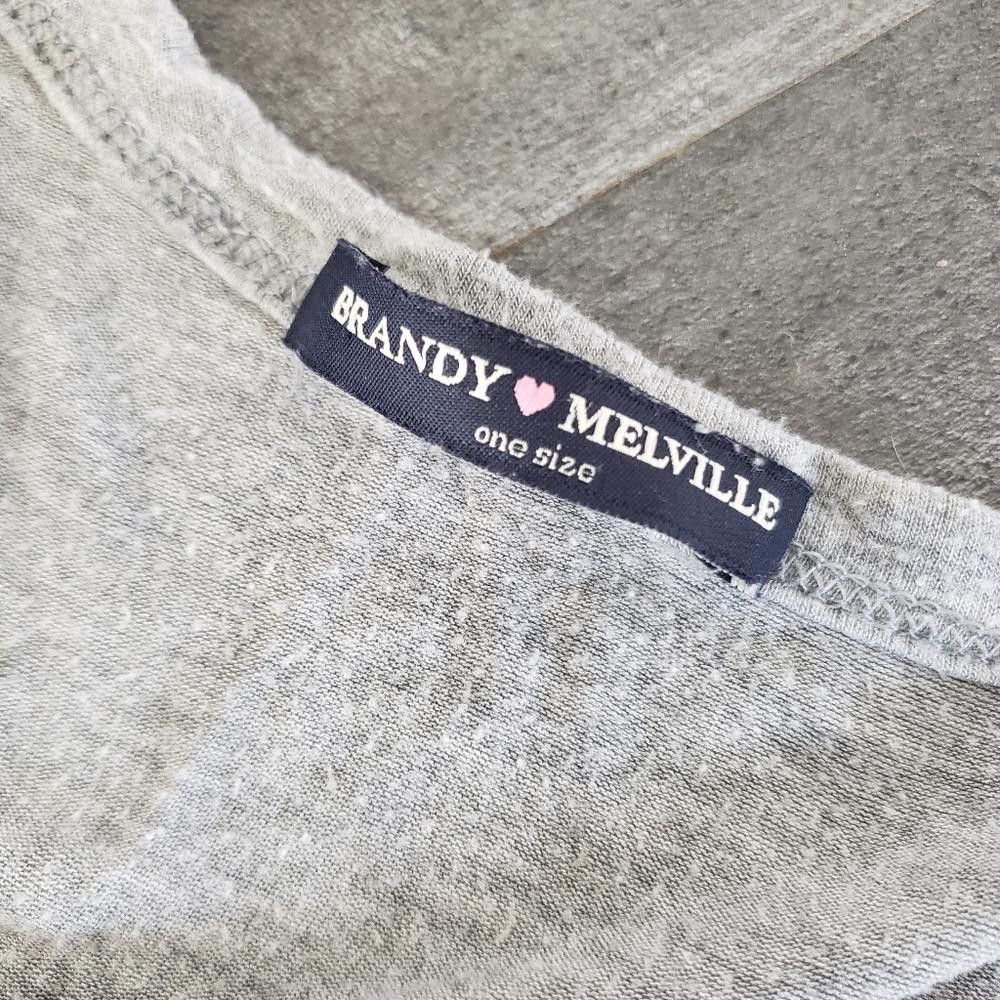 Designer Grey Pocket Detailed Melville Basic Short Sleeve Size ONE SIZE - 4 Thumbnail