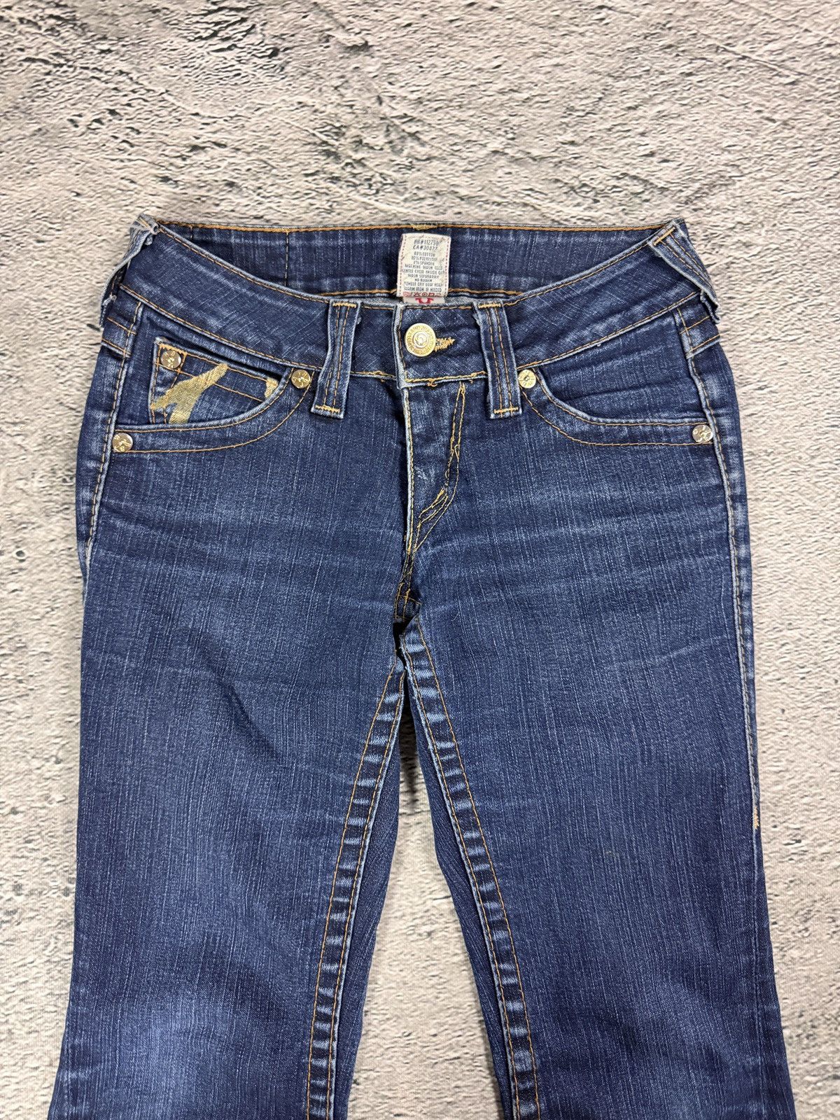 True Religion True Religion jeans flared blue Gold painted Size 26" / US 2 / IT 38 - 7 Thumbnail