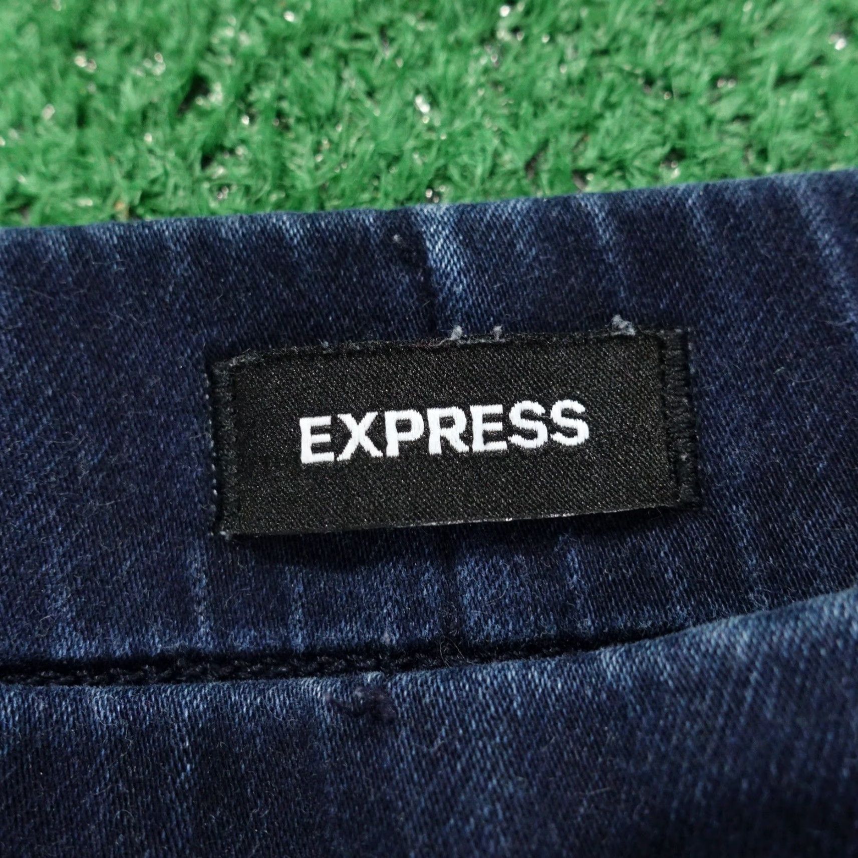Express Express Jeans Womens Small Short Blue Skinny High Rise Stretch Denim Jegging Size 28" / US 6 / IT 42 - 7 Thumbnail