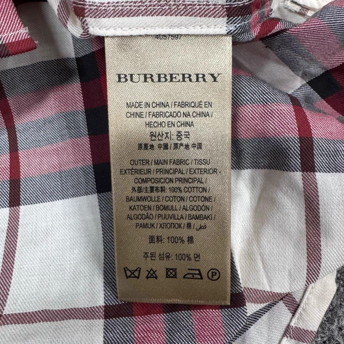 Burberry Burberry Check Long-Sleeve Shirt UK6 99 New Size XS / US 0-2 / IT 36-38 - 6 Thumbnail