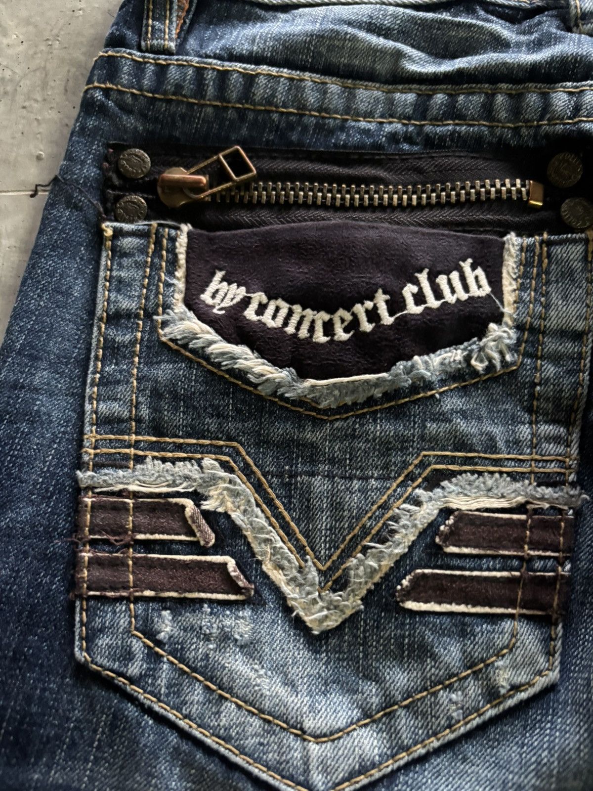 If Six Was Nine y2k lolita distressed style sick stone wash japanese jeans Size US 31 - 17 Thumbnail
