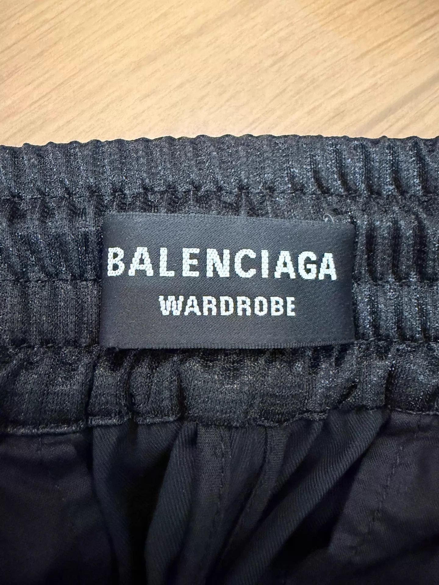 Balenciaga Balenciaga Black Elastic Waist Pleated Straight Pants 44 Size US 28 / EU 44 - 3 Thumbnail