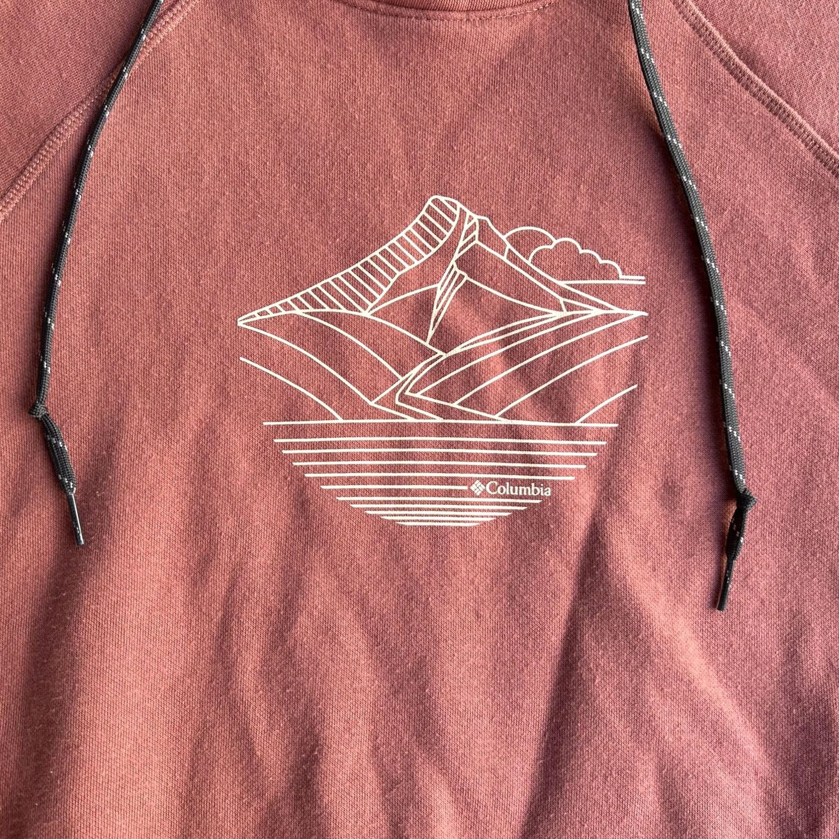 Pinko Columbia Hoodie Womens S Pink Mountain Graphic Fleece Pullover Hiking Size S / US 4 / IT 40 - 2 Thumbnail