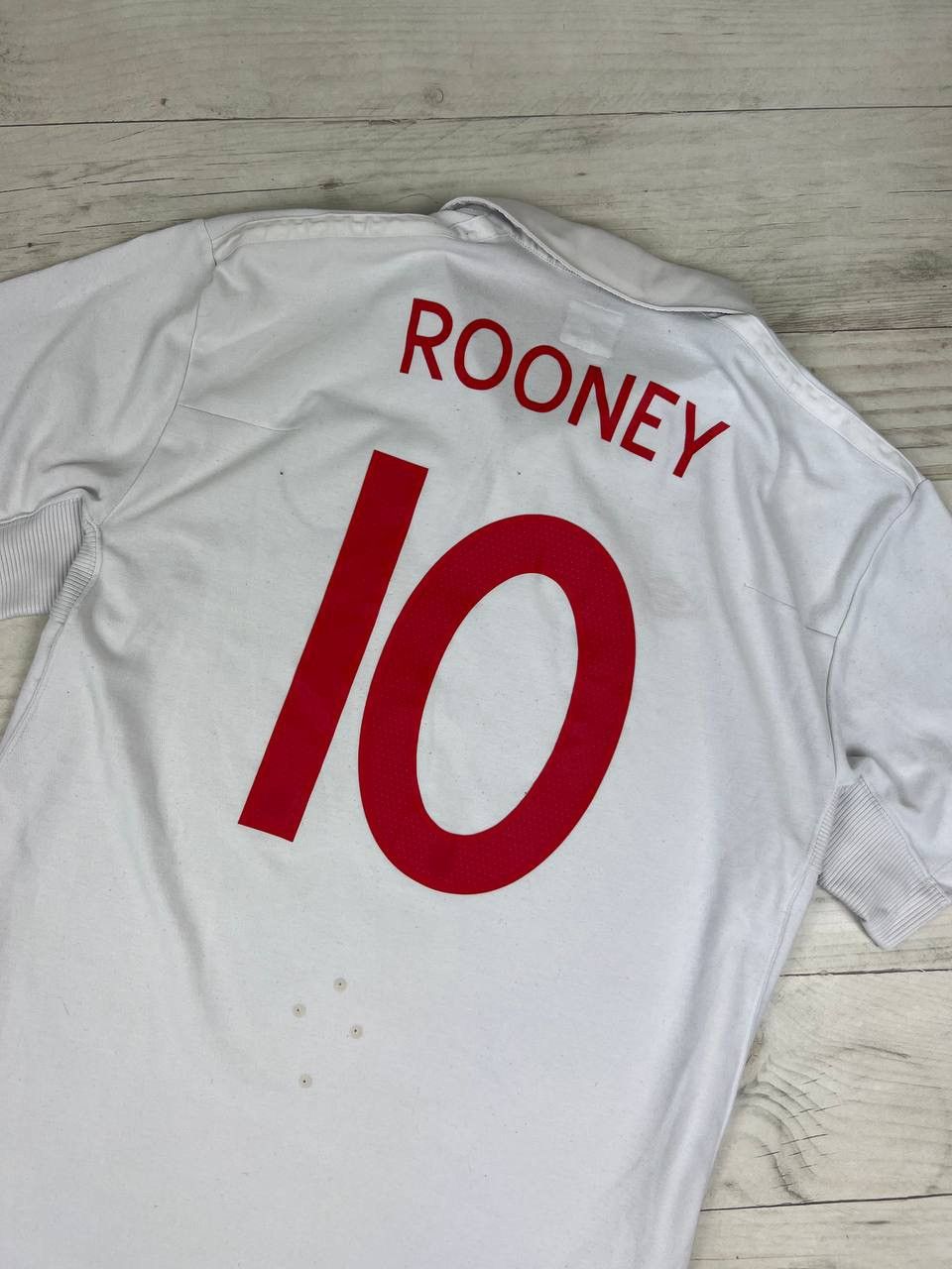Umbro Vintage Umbro England 2009 2010 Rooney #10 Home Shirt Jersey Size US XL / EU 56 / 4 - 11 Thumbnail