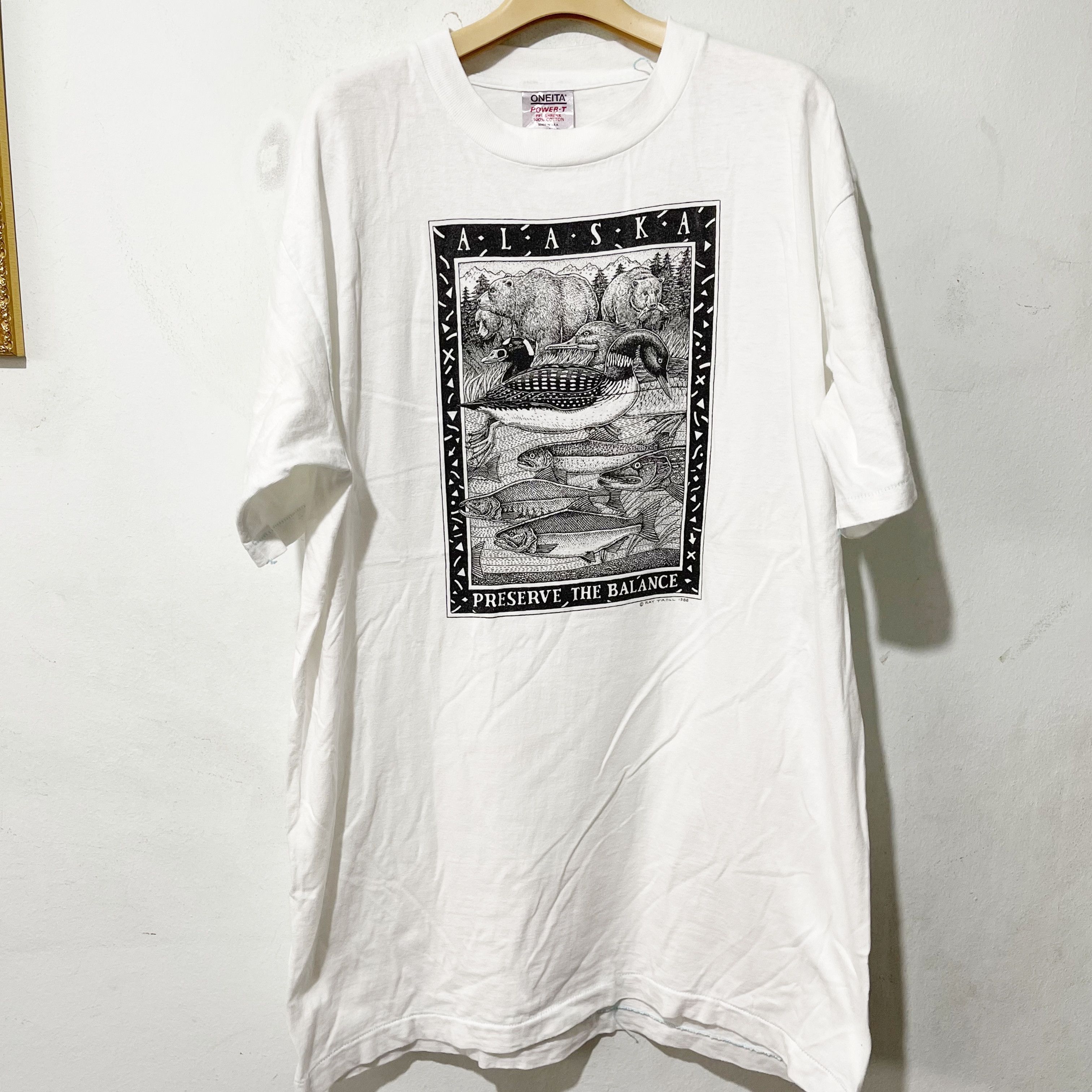 Vintage Vintage 80s Ray Troll Alaska T-Shirt Size US XL / EU 56 / 4 - 1 Thumbnail