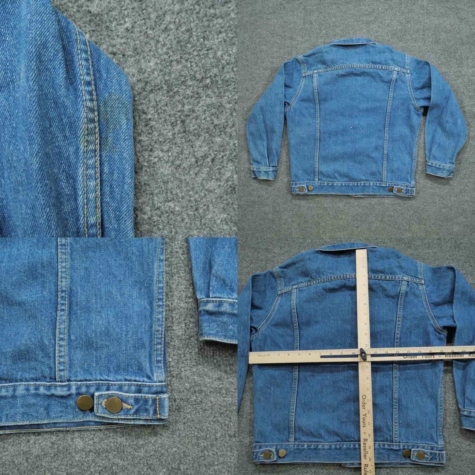 Jordache VINTAGE Jeans Jacket Womens M Blue Denim Trucker 80s 90s Jordache Jacket Mens? Size 32" / US 10 / IT 46 - 8 Thumbnail