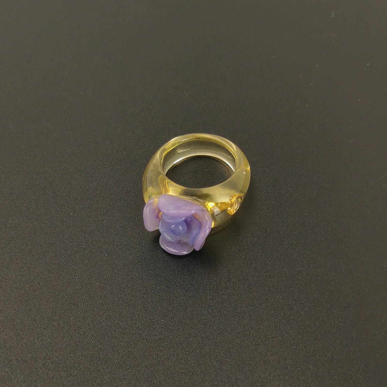 Chanel Chanel Camellia Double C Logo Ring Size 15 -z2505 Size ONE SIZE - 6 Thumbnail