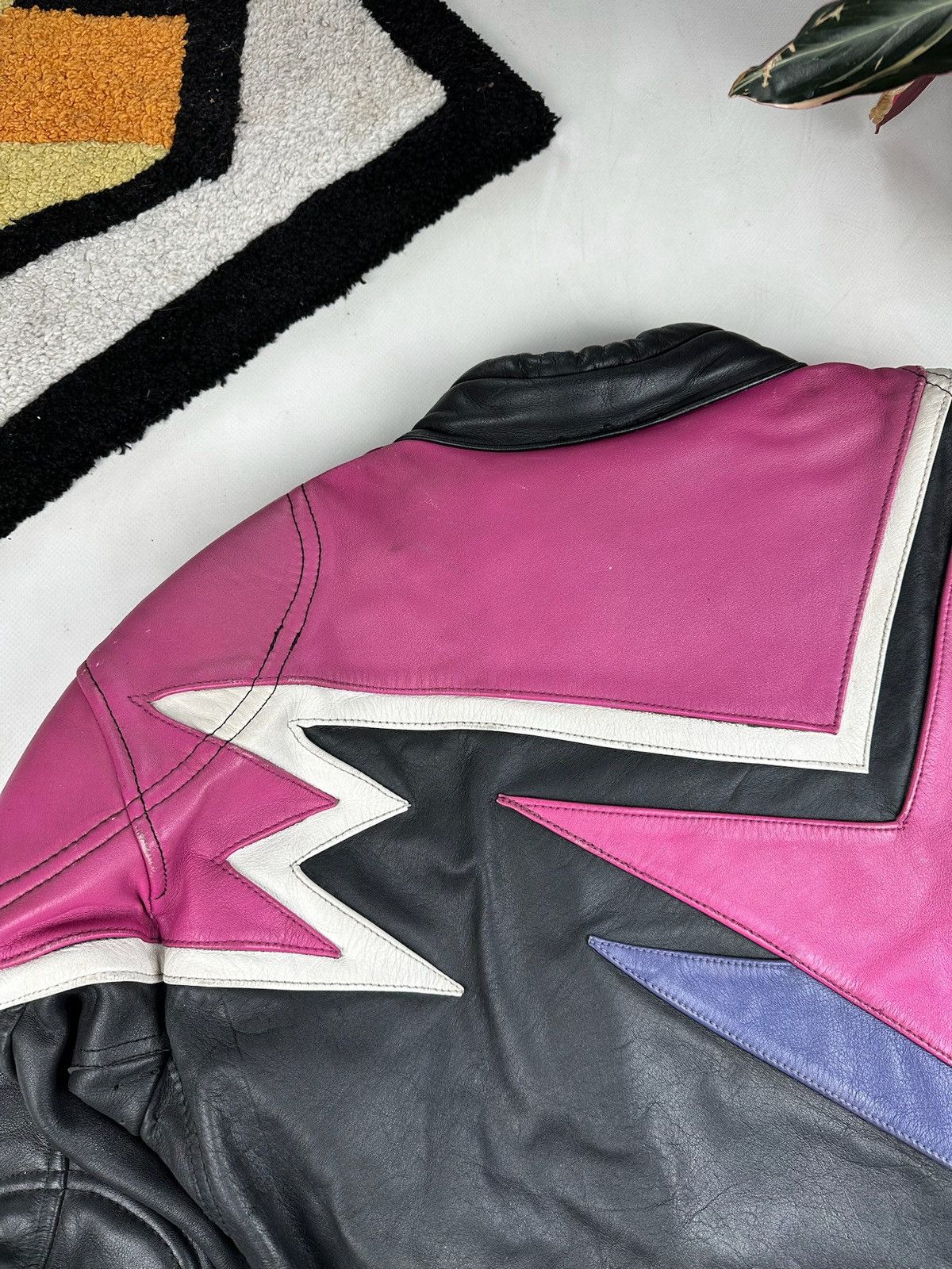 Dainese VINTAGE LEATHER JACKET MOTO RACING NASCAR DAINESE STYLE Size US M / EU 48-50 / 2 - 20 Thumbnail