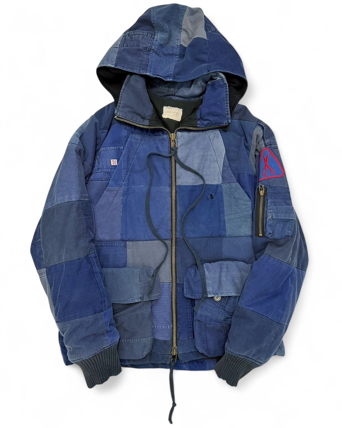 Greg Lauren Showroom Scrap French Workwear Patchwork Puffer Jacket Size US L / EU 52-54 / 3 - 1 Thumbnail