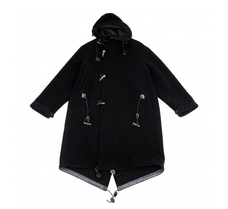 Yohji Yamamoto black wool oversized hooded coat-dmc Size US L / EU 52-54 / 3 - 1 Thumbnail