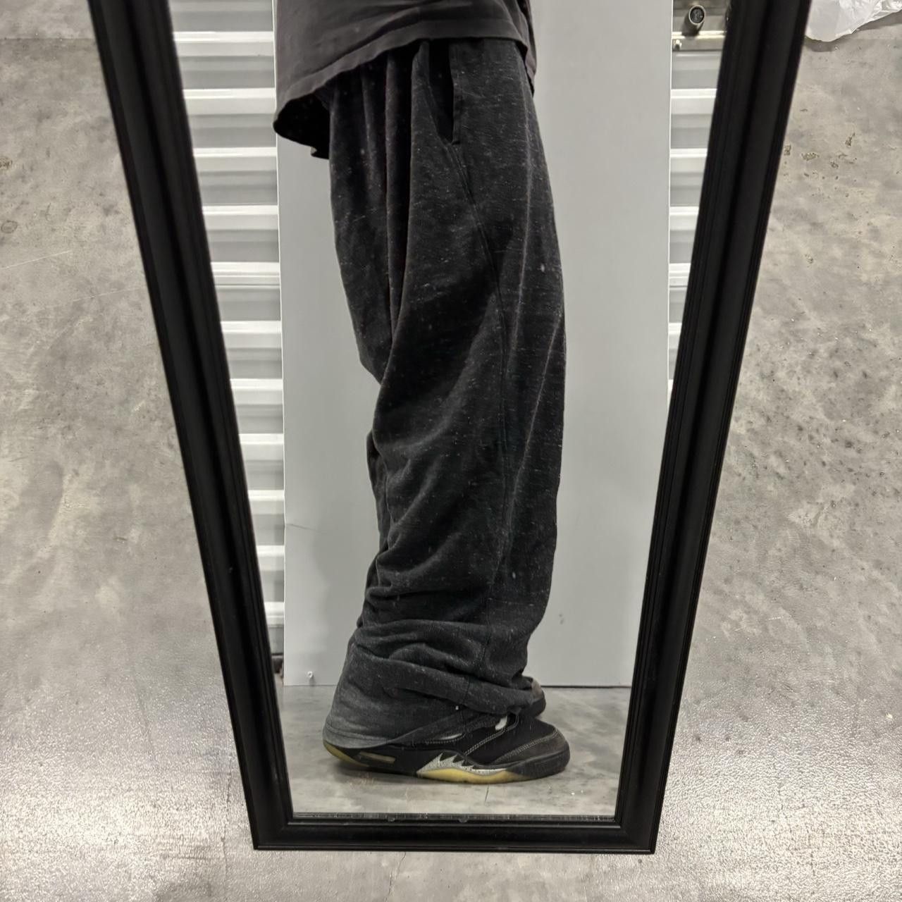 Japanese Brand × Vintage Crazy Vintage Y2K/2000s Baggy Dark Grey Loose Fit Skater Essential Sweatpants! Size US 36 / EU 52 - 2 Thumbnail