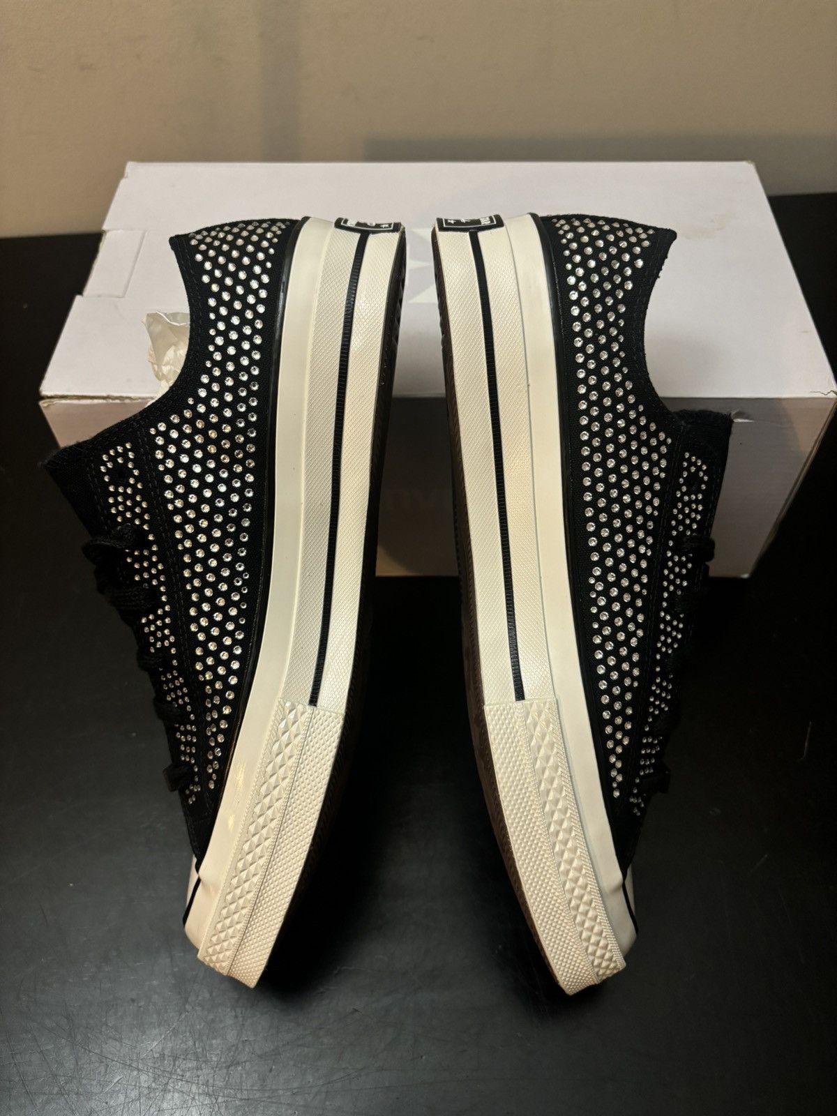 Converse Converse Swaroski Chuck 70 Low Black White Size US 7.5 / EU 40-41 - 3 Thumbnail