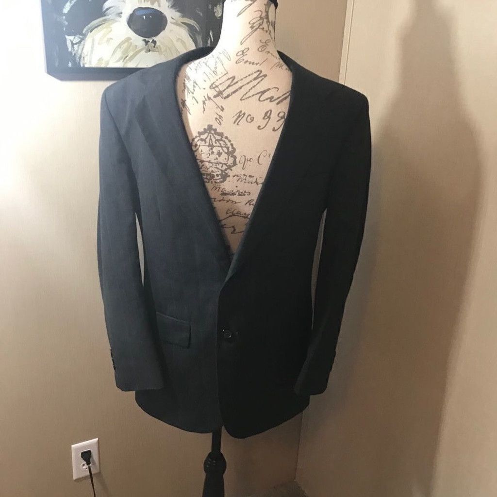 Towncraft Town craft men’s suit jacket size large gray/blue Size 42R - 6 Thumbnail